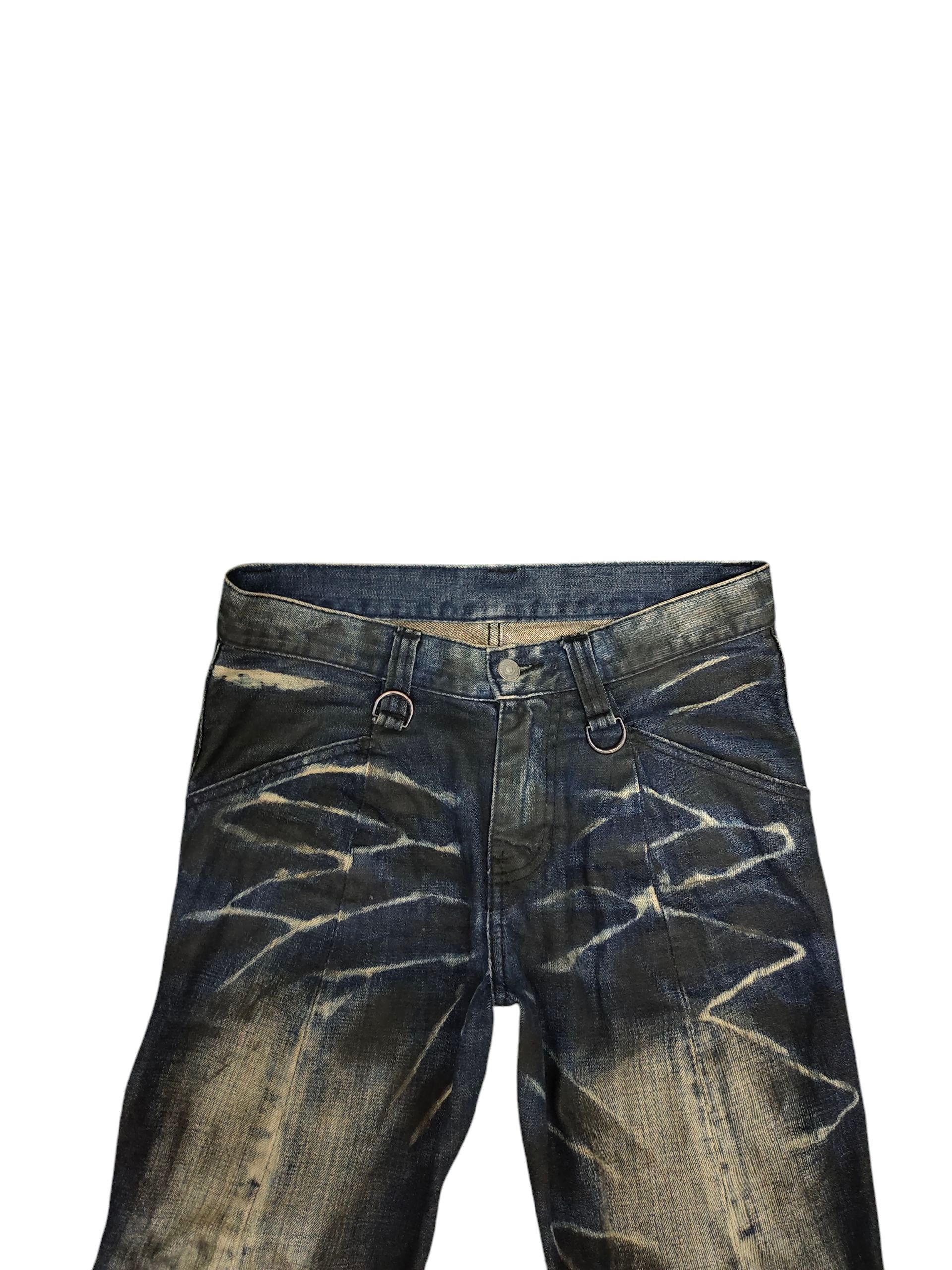 BUFFALO BOBS Buffalo Bobs Japan Clawmark Distress Waxed Long Denim Jeans Size US 30 / EU 46 - 2 Thumbnail