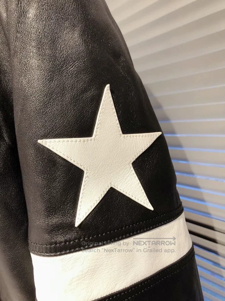 Givenchy Givenchy Hot Sale Black Star Pattern Leather Jacket Size US L / EU 52-54 / 3 - 5 Thumbnail