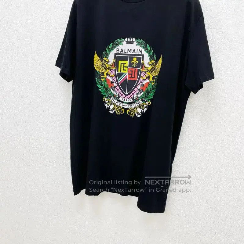 Balmain Balmain Summer Black Cotton Men's T-Shirt . Size US XL / EU 56 / 4 - 3 Thumbnail