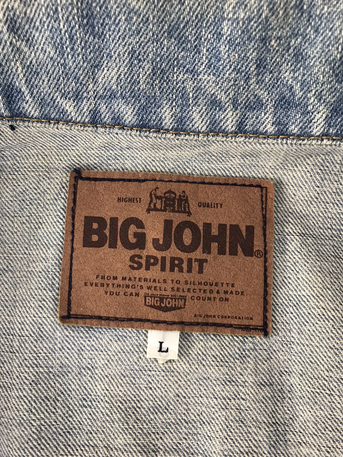 Big John × Vintage Vintage Big John Spirit Faded Colour Button Up Denim Jeans Size US M / EU 48-50 / 2 - 11 Thumbnail