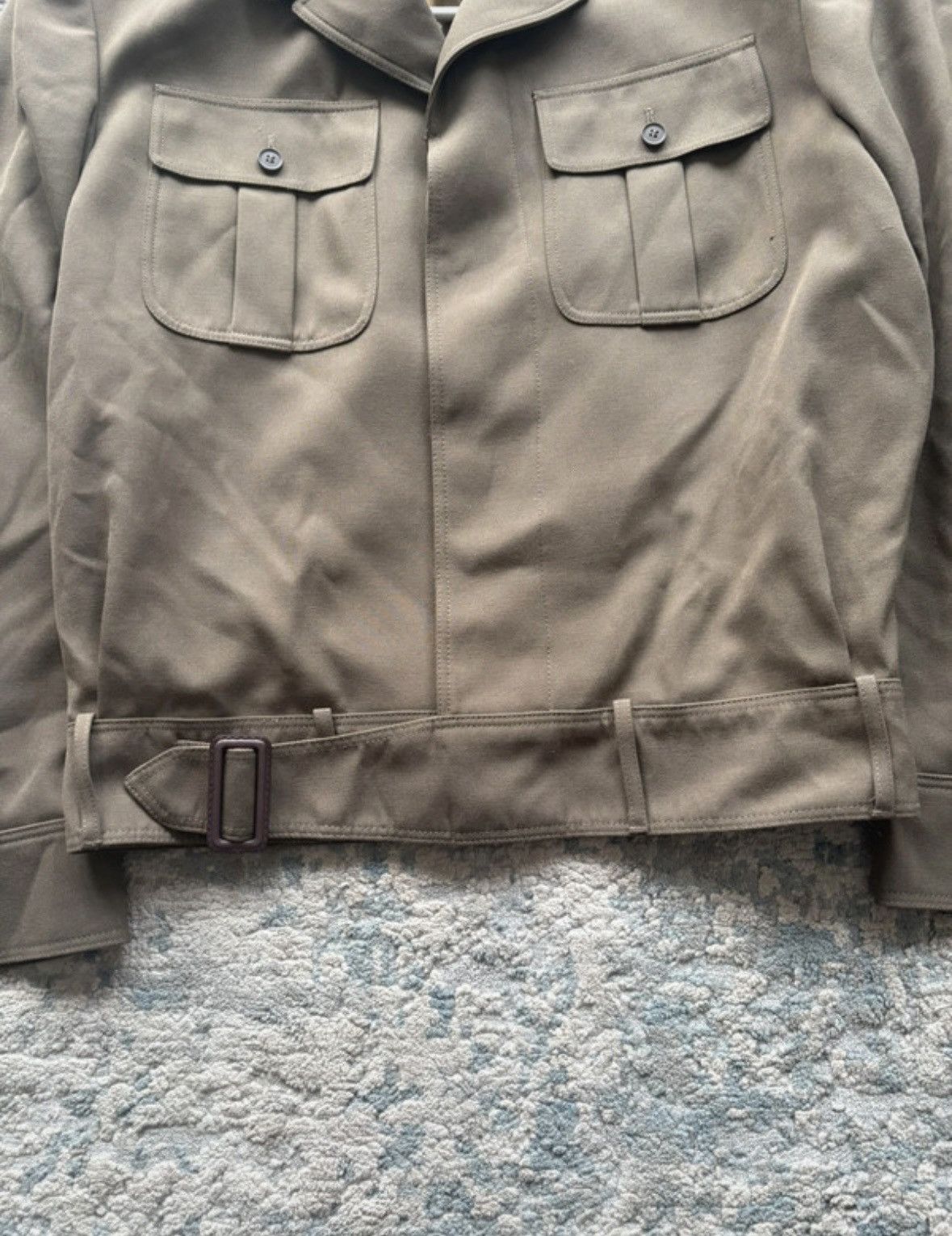 Other BOXY Vintage Military Jacket Cropped 90s Polizei Size US S / EU 44-46 / 1 - 4 Thumbnail