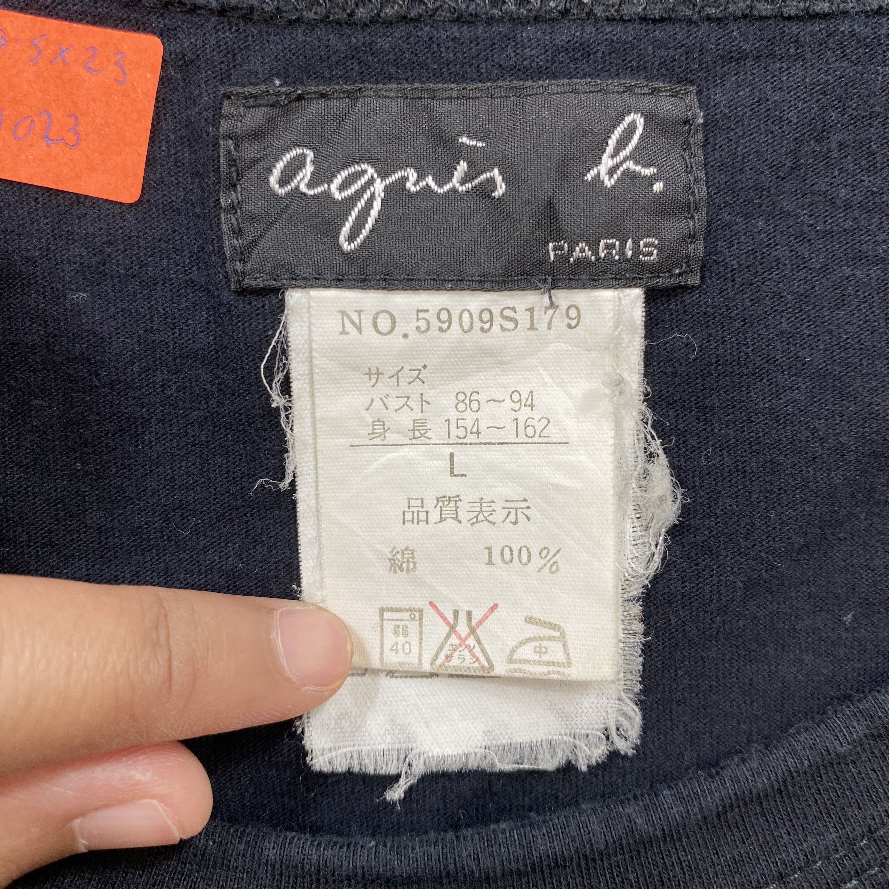 agnes b. Pick!! Vtg AGNES B Long Sleeve TShirt -N023 Size US L / EU 52-54 / 3 - 4 Thumbnail