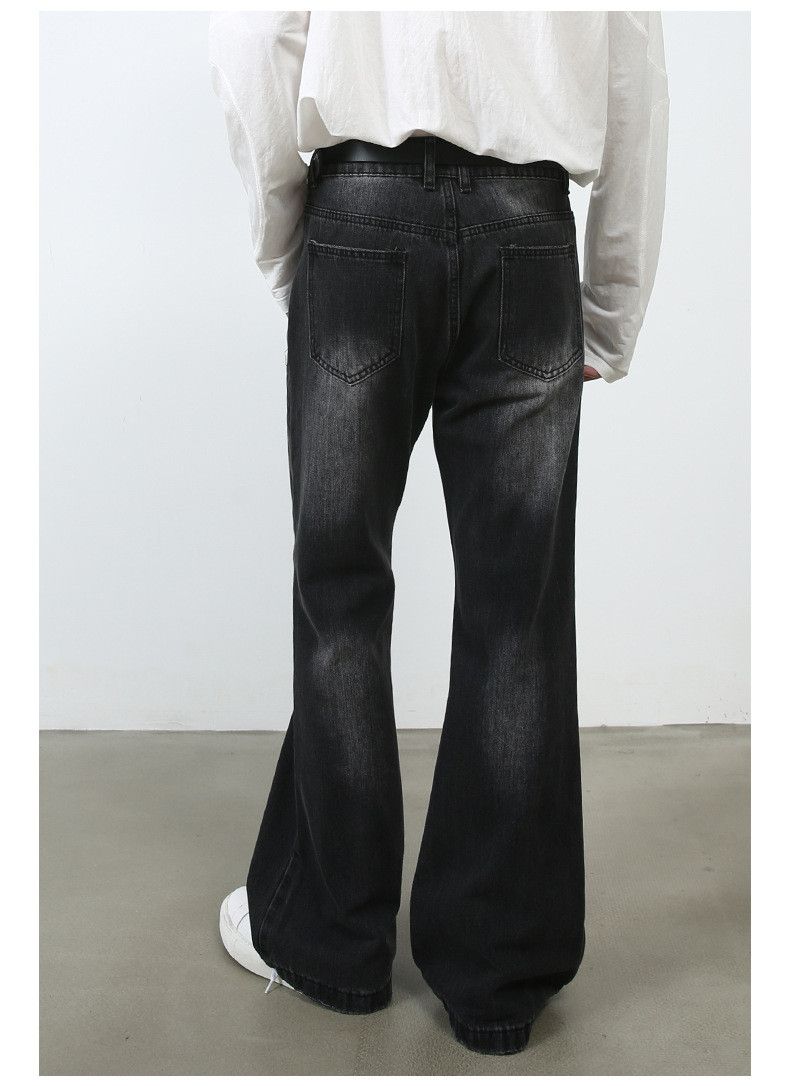 Japanese Brand American retro washed straight wide-leg flared jeans for men Size US 32 / EU 48 - 5 Thumbnail