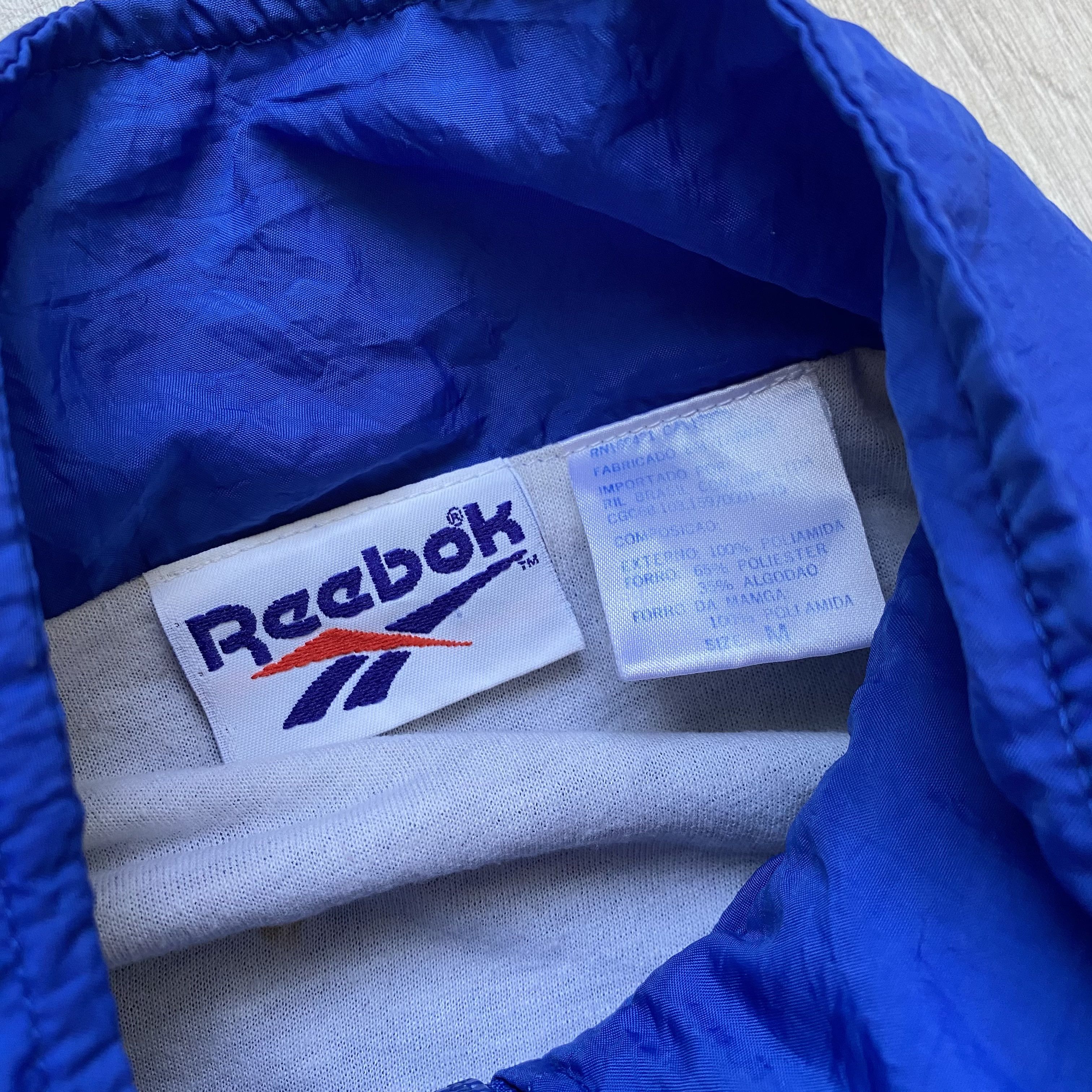 Reebok Vintage 80s Reebok nylon track Boxy jacket Big logo Size US M / EU 48-50 / 2 - 8 Thumbnail