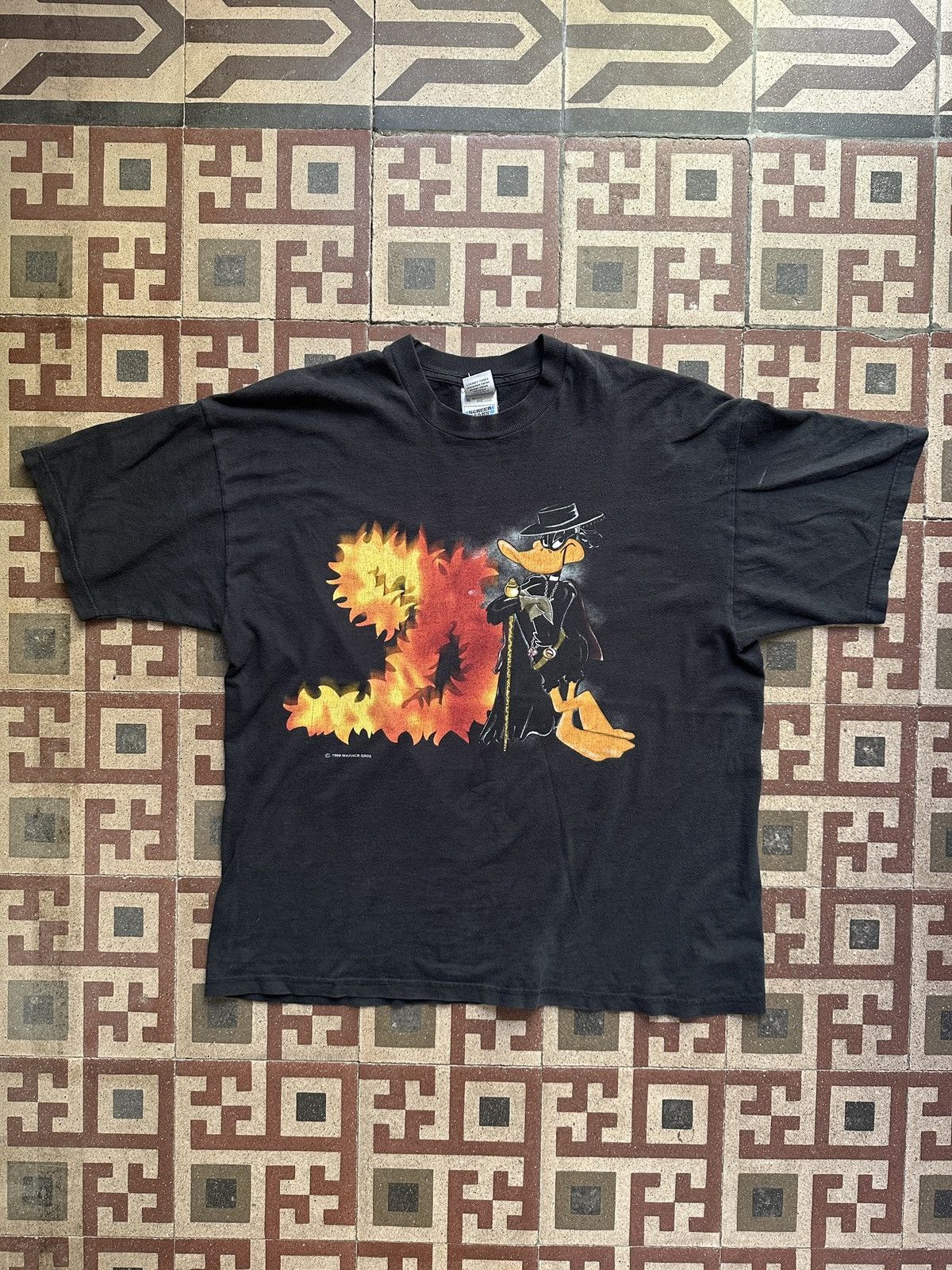 image of Looney Tunes Vintage Tee in Black, Men's (Size XL)