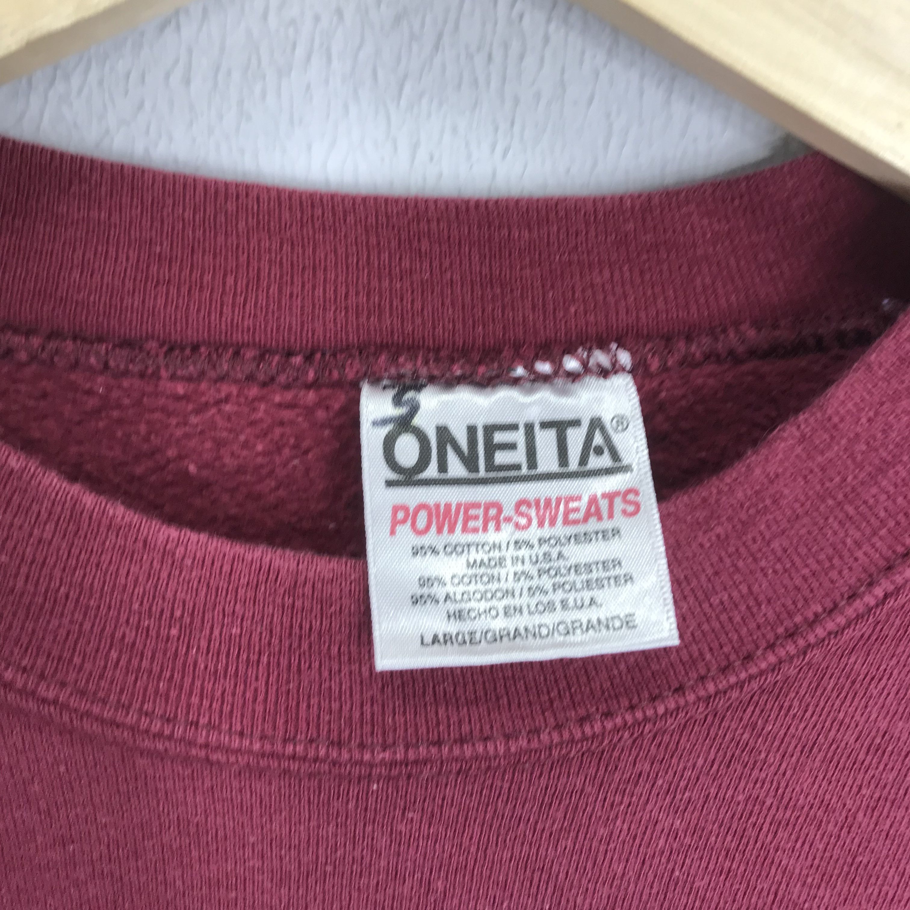LOWA Vintage 90s Iowa Sweatshirt - 186 Size US M / EU 48-50 / 2 - 6 Thumbnail