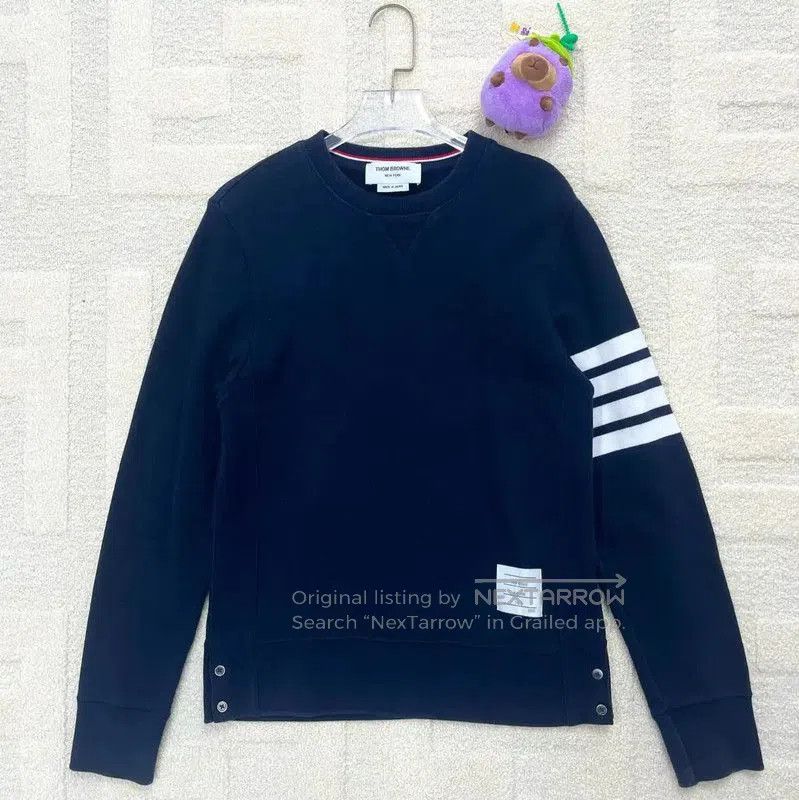 Thom Browne Thom Browne Blue Cotton Women's Sweatshirt . Size XS / US 0-2 / IT 36-38 - 1 Thumbnail