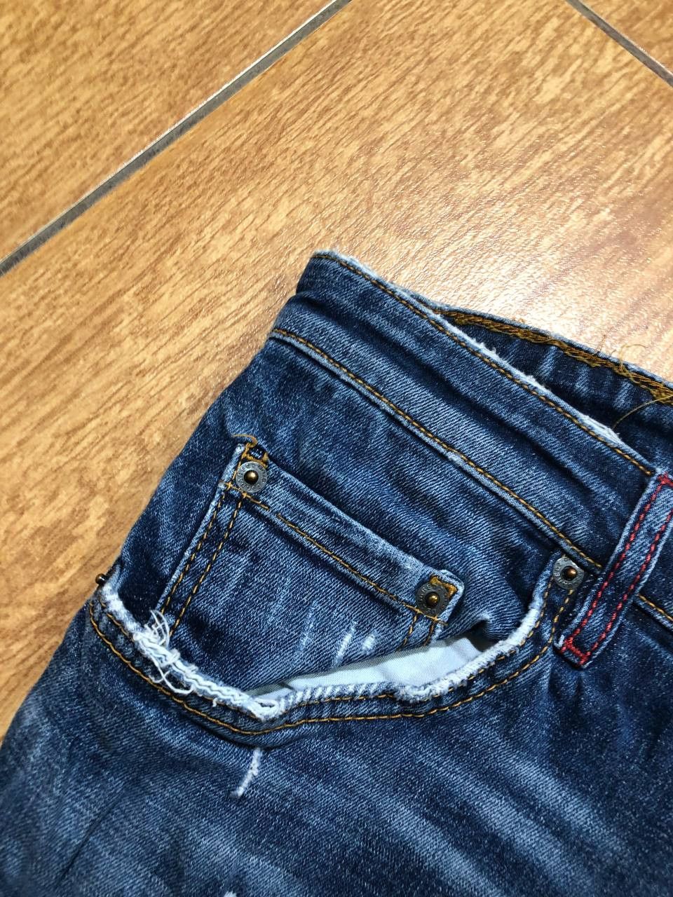 Dsquared2 Dsquared2 Tidy Biker Distressed Painted Skinny Jeans Size US 32 / EU 48 - 15 Thumbnail