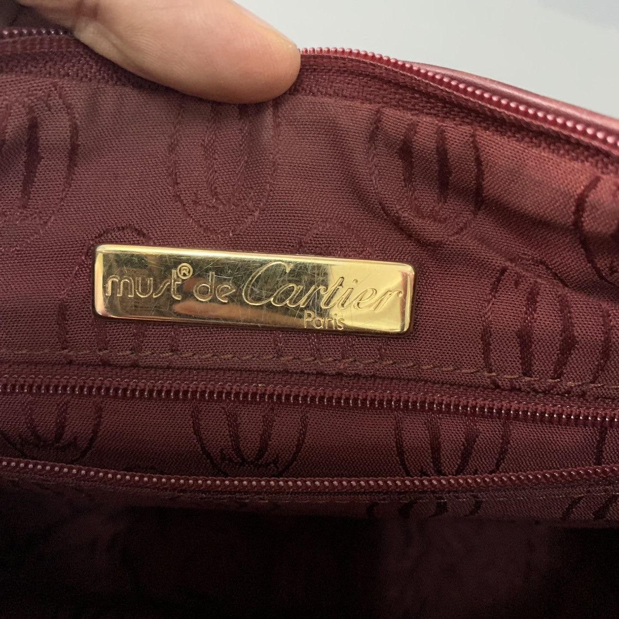 Cartier Cartier Paris Leather Shoulder Bag Size ONE SIZE - 12 Thumbnail