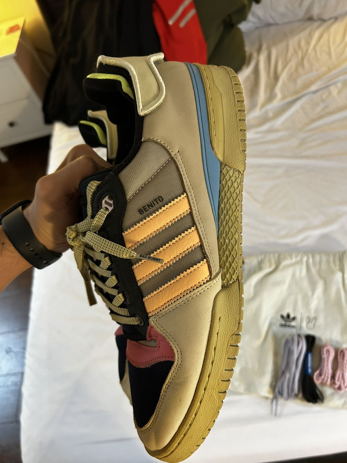 Adidas Bad Bunny Forum PWR Size US 14 / EU 47 - 3 Thumbnail