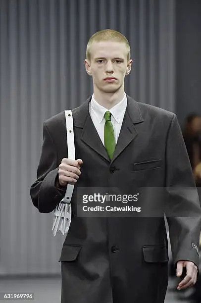image of NWT Balenciaga Fall Runway 2017 Suit Wool Coat Blazer in Black, Men's (Size 46R)