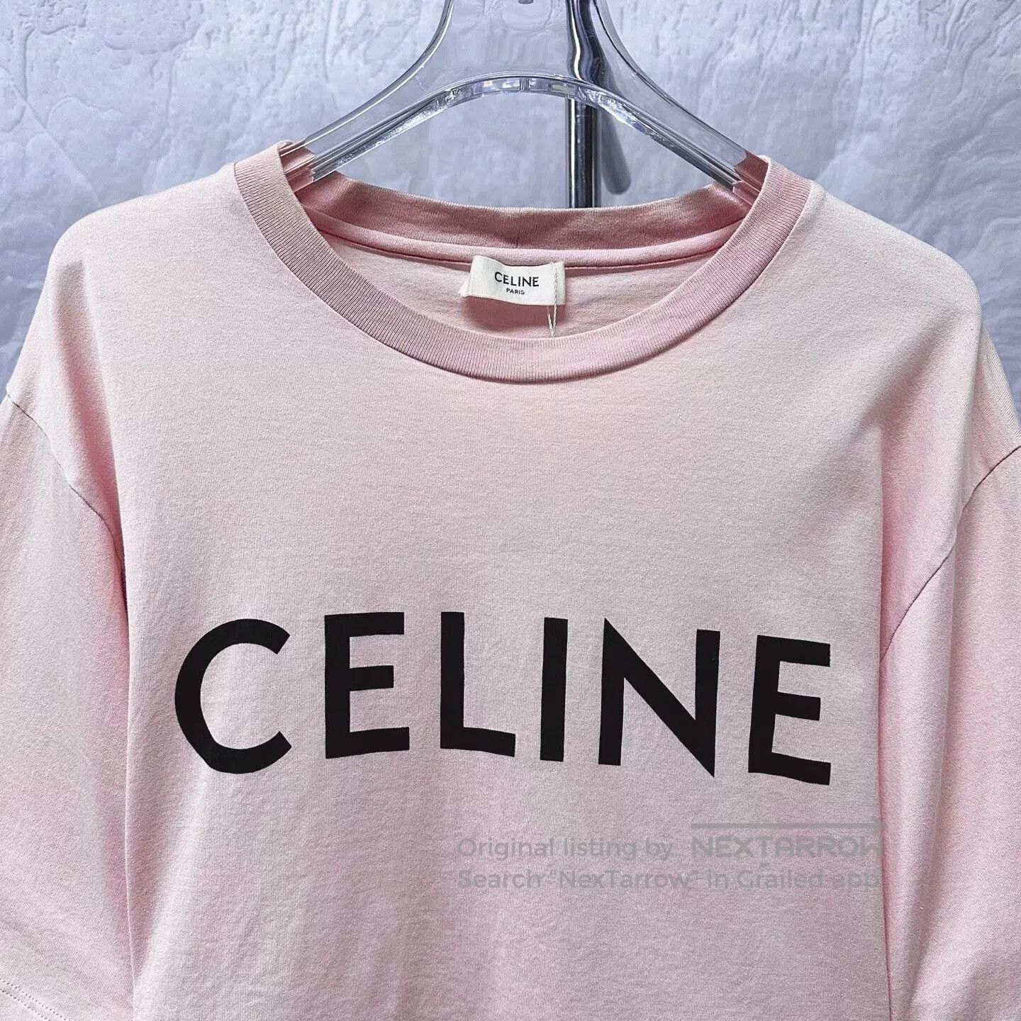 Celine pink celine short sleeve graphic tee. Size S / US 4 / IT 40 - 3 Thumbnail