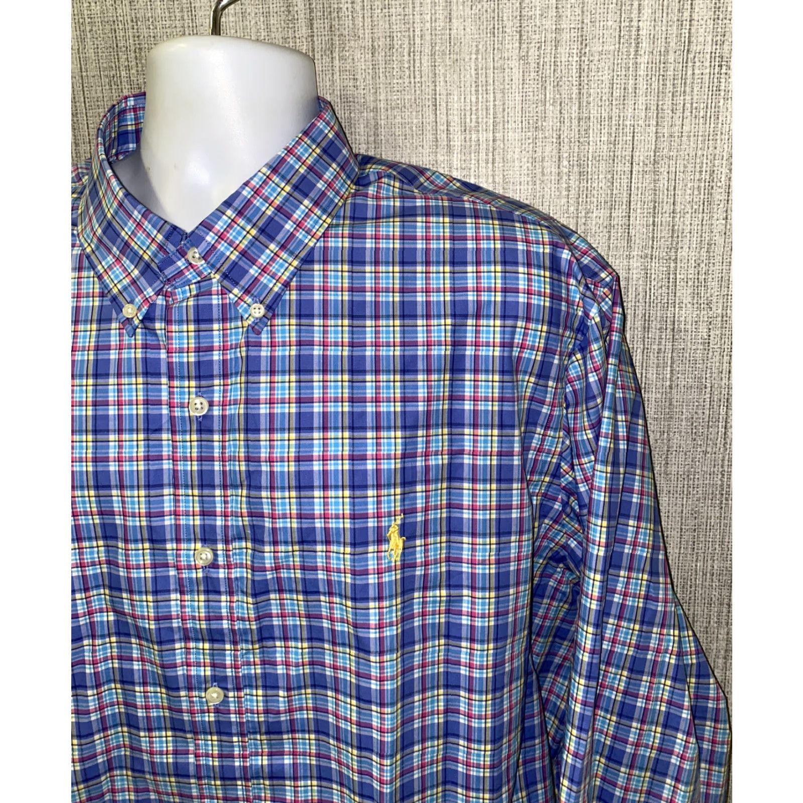 Ralph Lauren Ralph Lauren Mens Shirt Plaid Long Sleeve Button Front 2XL Multicolor Size US XXL / EU 58 / 5 - 2 Thumbnail