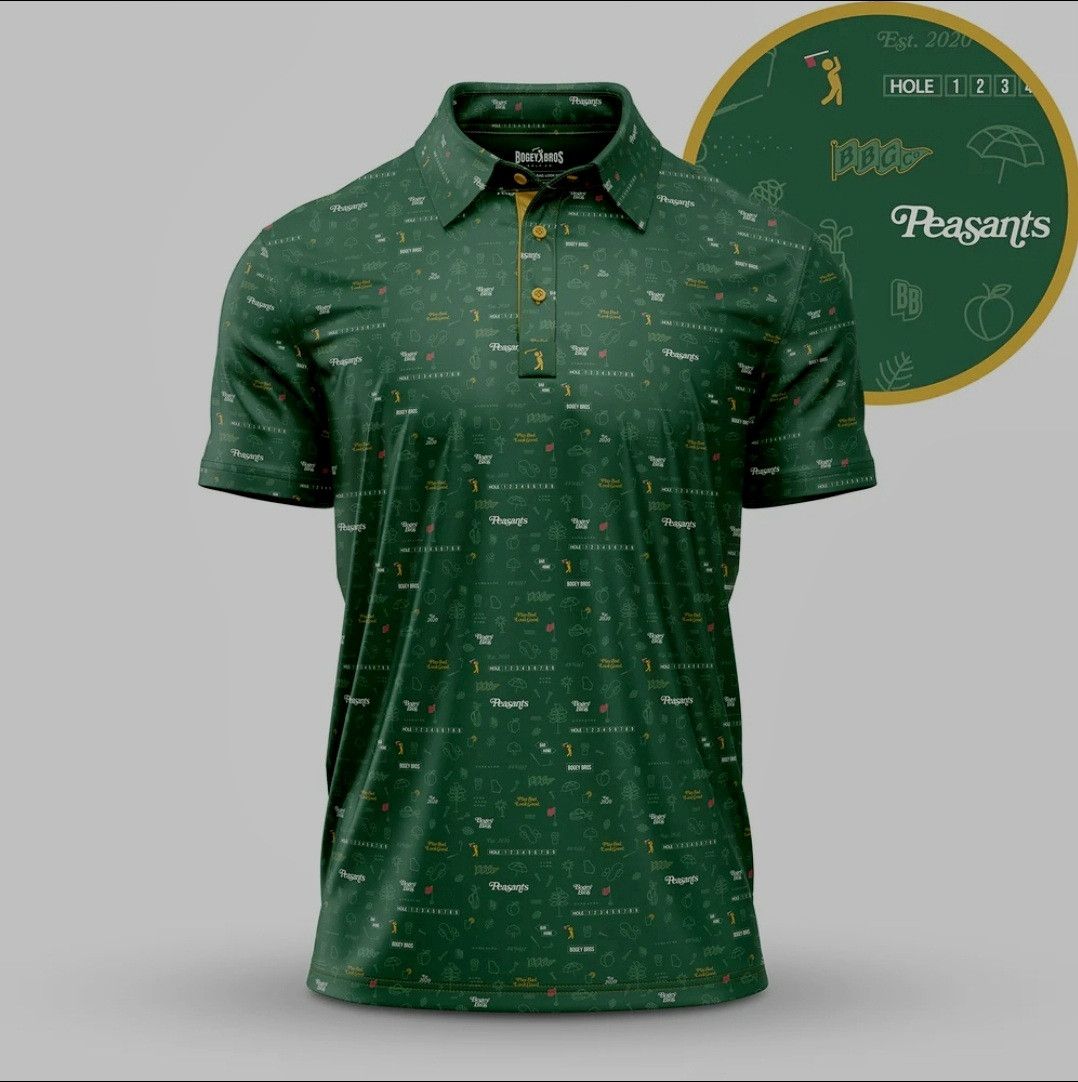 Bogey Boys Bogey Bros Golf Polo Men's SZ Large AOP All Over Print Size US L / EU 52-54 / 3 - 4 Thumbnail