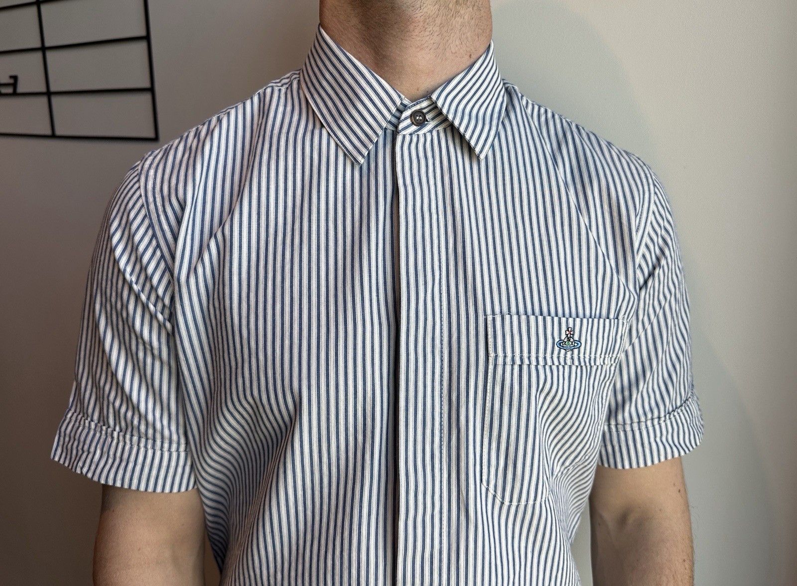Vivienne Westwood Vivienne Westwood Mens Striped Shirt size EU-50/US-40 Size US M / EU 48-50 / 2 - 3 Thumbnail