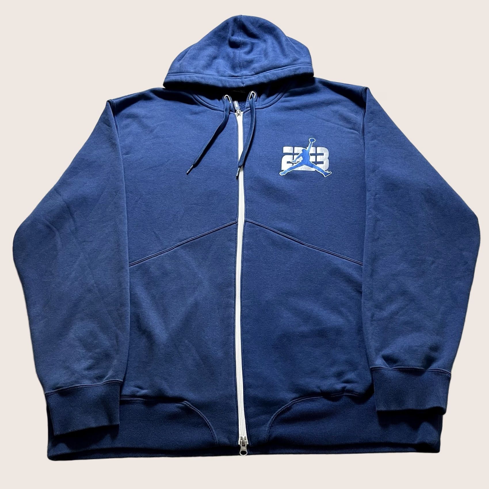 Jordan Brand Jordan Hoodie Mens XL Blue Sweatshirt Jumpman Logo Y2K Vintage 23 Full Zip Size US XL / EU 56 / 4 - 1 Thumbnail