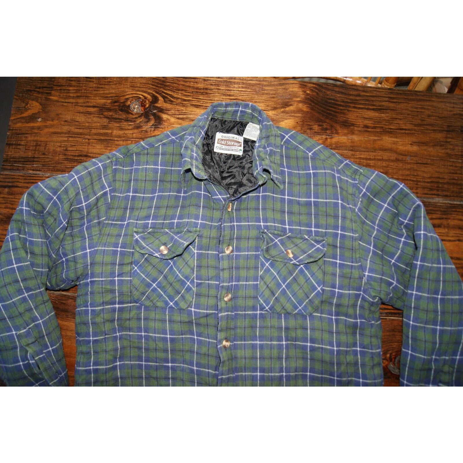 Other VTG Cold Storage Quilt Lined Shacket Flannel LT Shirt Coat Size US L / EU 52-54 / 3 - 1 Thumbnail