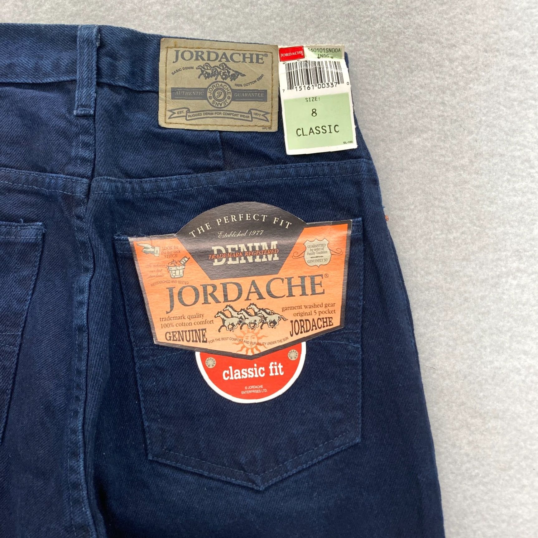 Jordache Vintage Jordache Jeans Women's 8 Tapered Blue Denim Western Cowgirl NWT Size 30" / US 8 / IT 44 - 2 Thumbnail