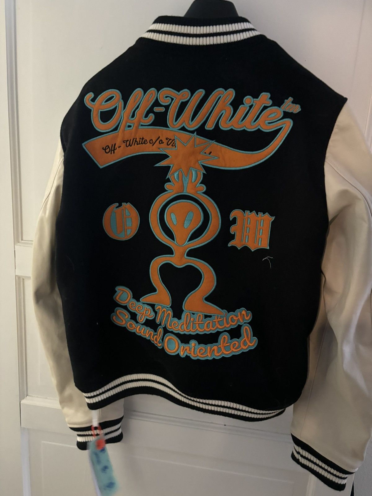 Off-White off white varsity jacket Size US L / EU 52-54 / 3 - 1 Thumbnail