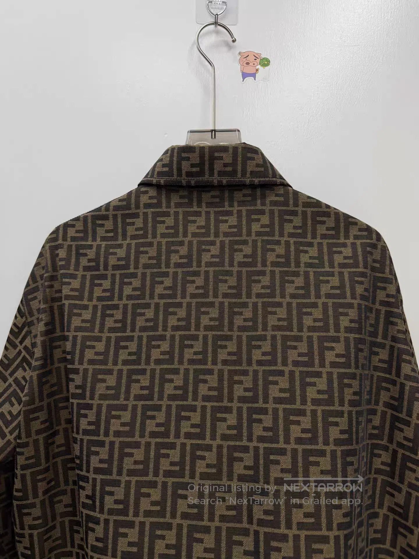 Fendi Brown Patterned Long Sleeve Button. Size US XS / EU 42 / 0 - 5 Thumbnail