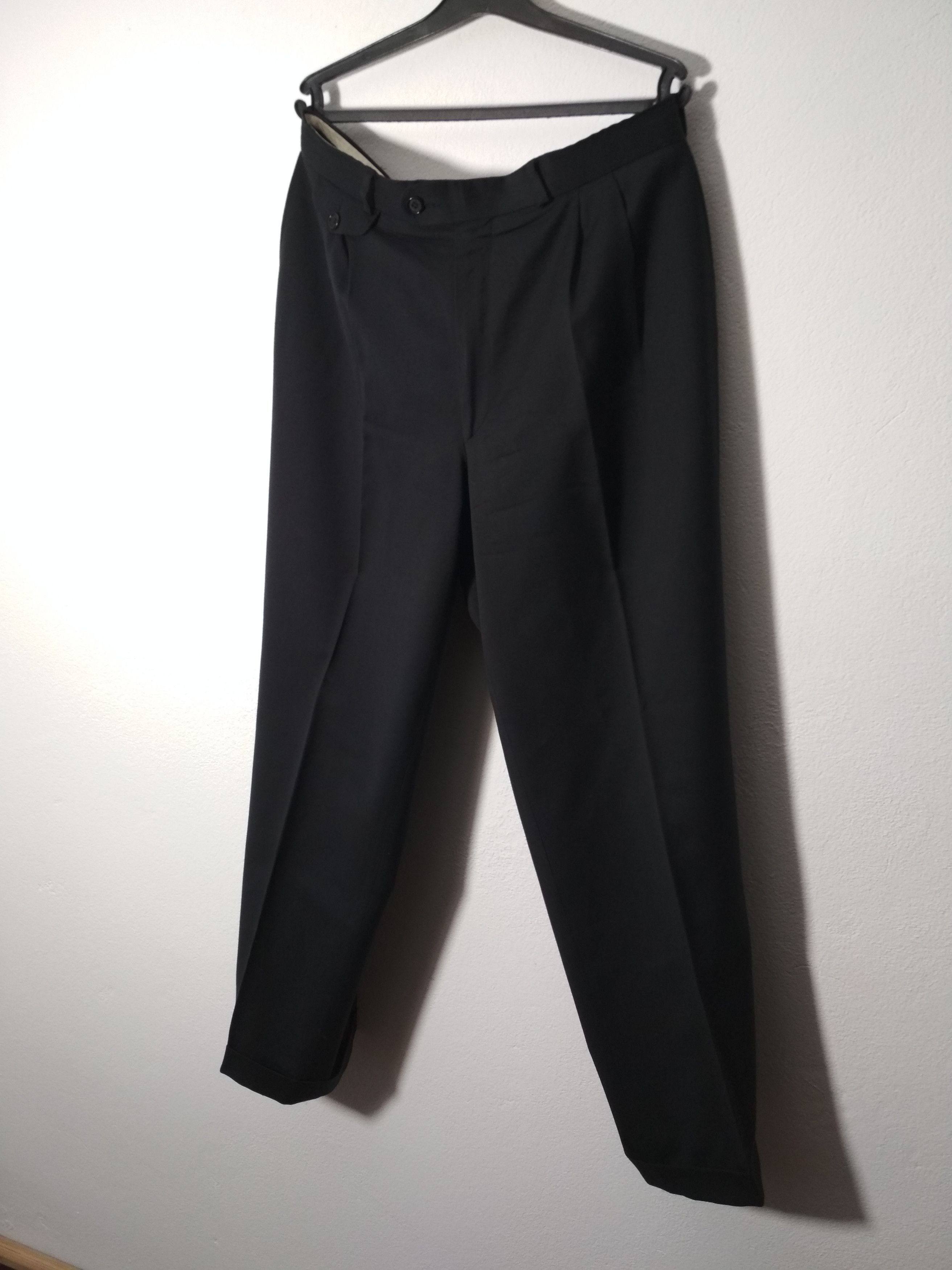 image of 90's Burberrys Wool Pants VTG Burberry's in Black, Men's (Size 38)