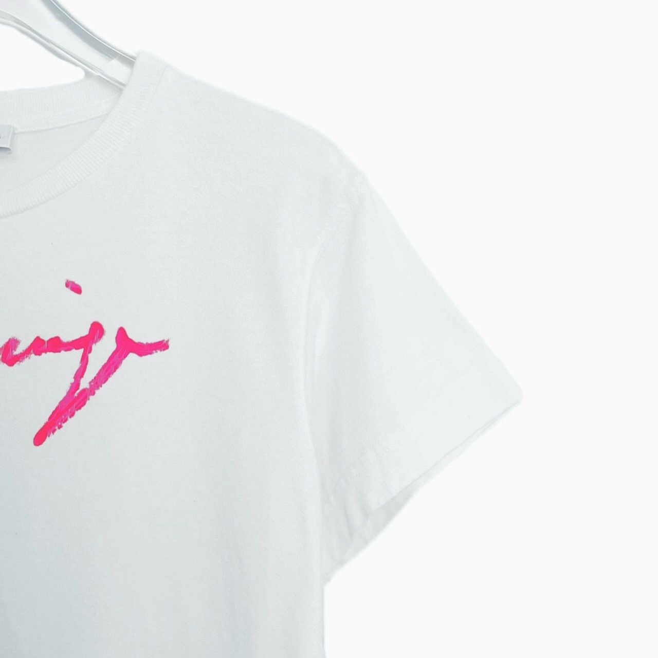 Balenciaga Balenciaga White Script Logo Short Sleeve T-shirt K26WX Size XS / US 0-2 / IT 36-38 - 3 Thumbnail