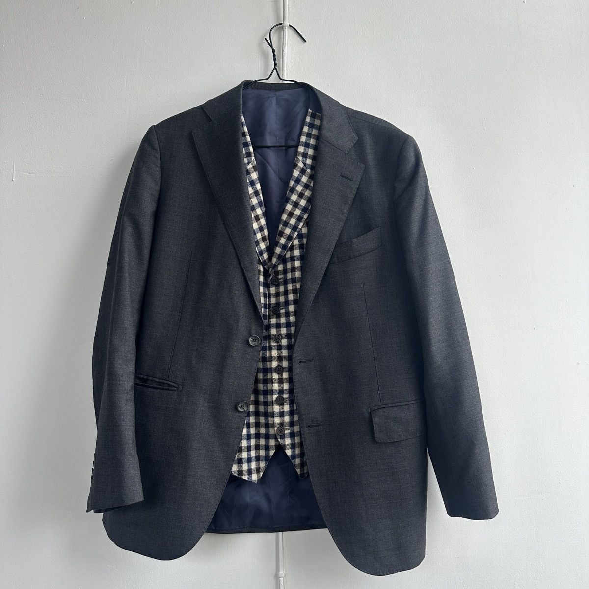 Lazio singe breasted wool blazer