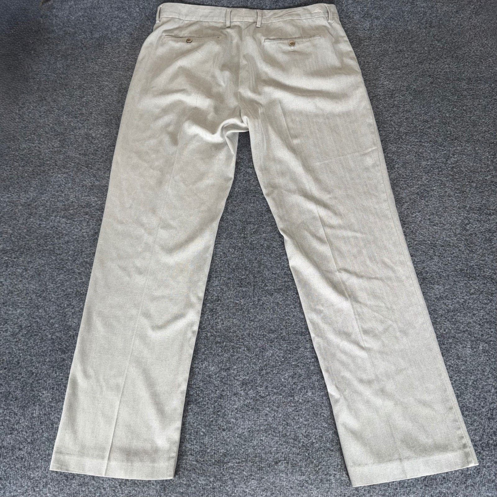 Tommy Bahama Tommy Bahama Dress Pants Mens 38x32 Beige Silk Blend Size US 38 / EU 54 - 4 Thumbnail