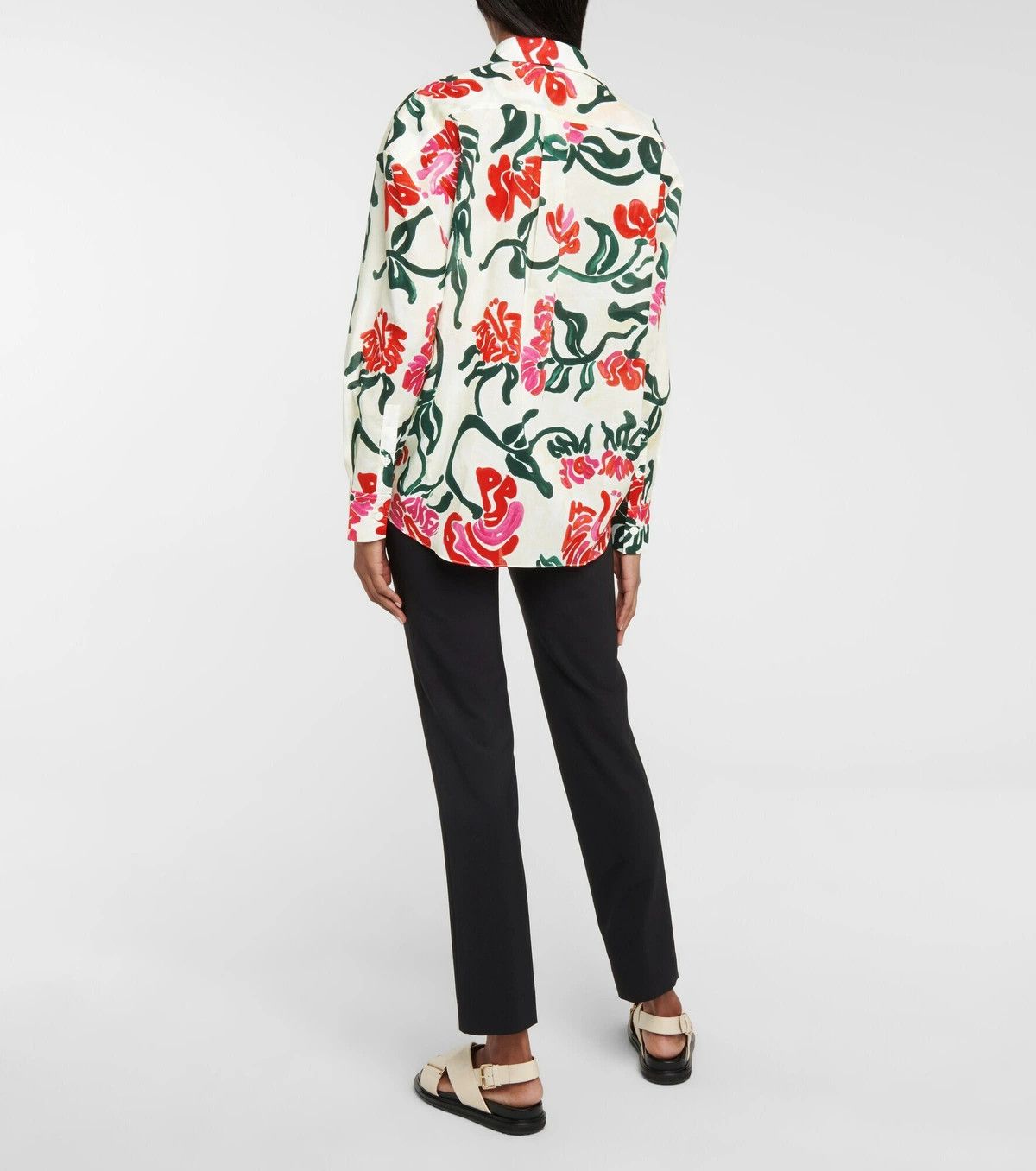 Marni o1y1125 Floral Shirt in Multicolor Size XS / US 0-2 / IT 36-38 - 4 Thumbnail
