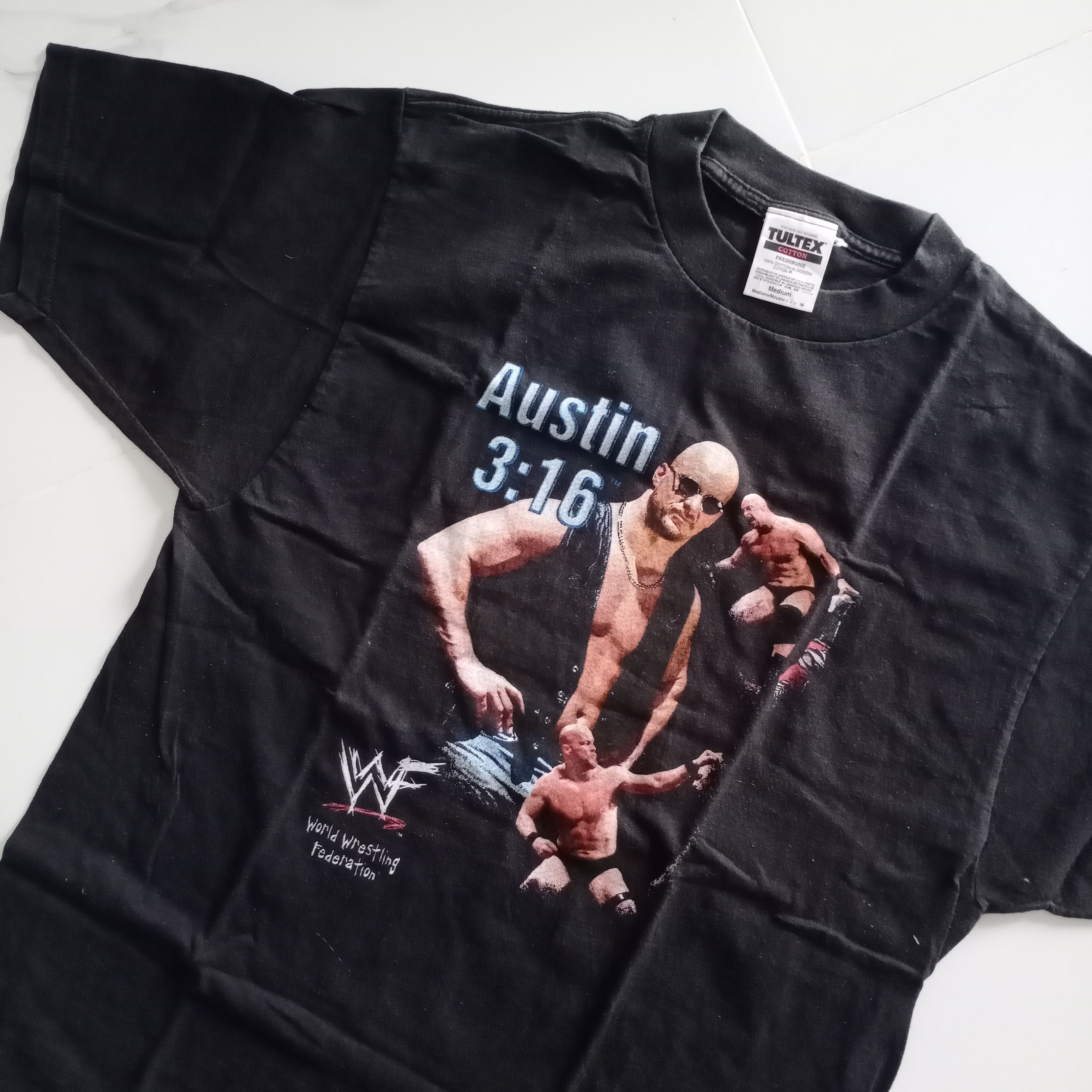 Vintage × WWF Vintage 90s Stone Cold Steve Austin 3 : 16 tultex T-shirt Size US M / EU 48-50 / 2 - 1 Thumbnail