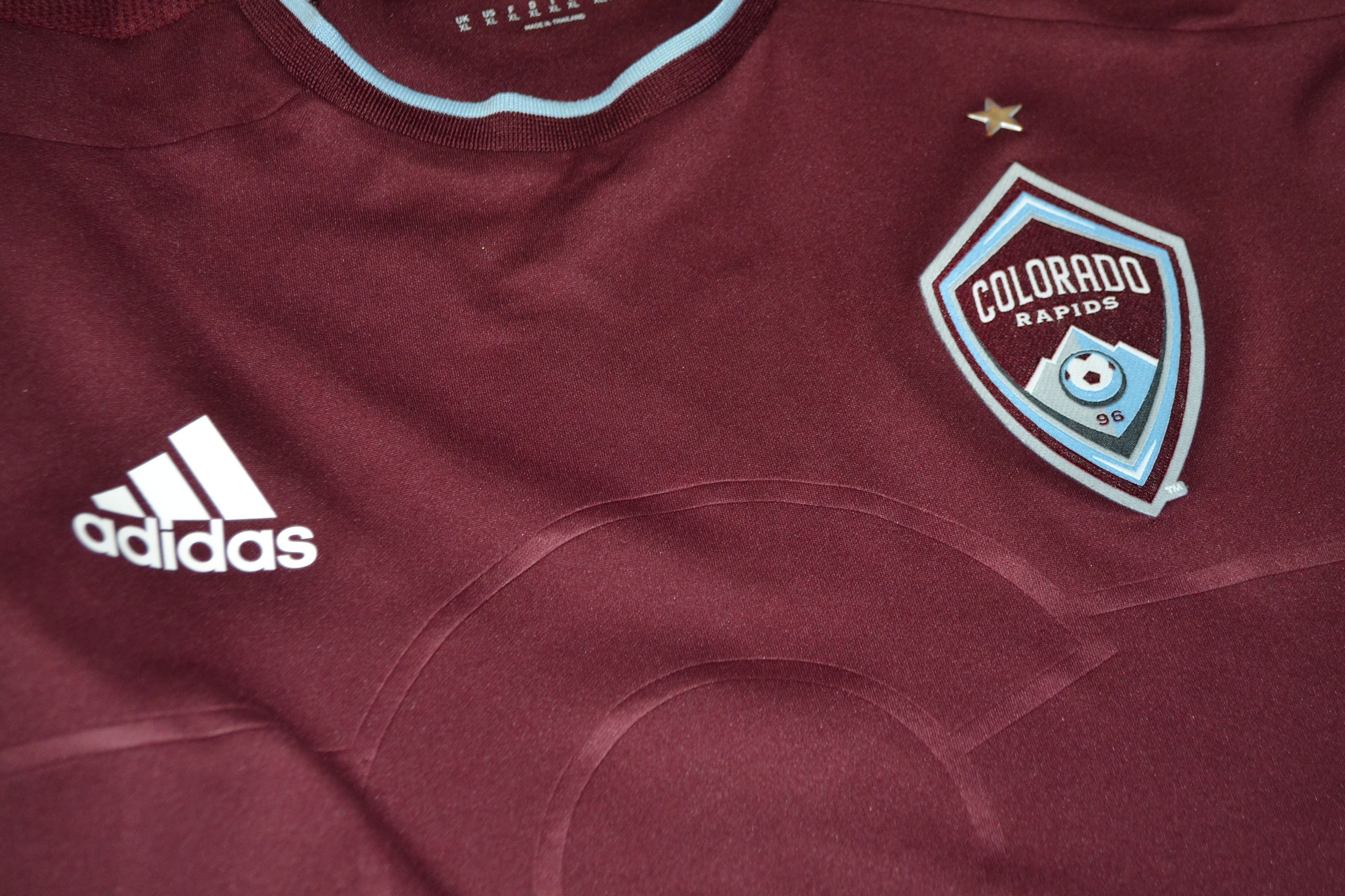 Adidas Colorado Rapids Home 2015 Shirt Player Issue Jersey Adizero Size US XL / EU 56 / 4 - 4 Thumbnail