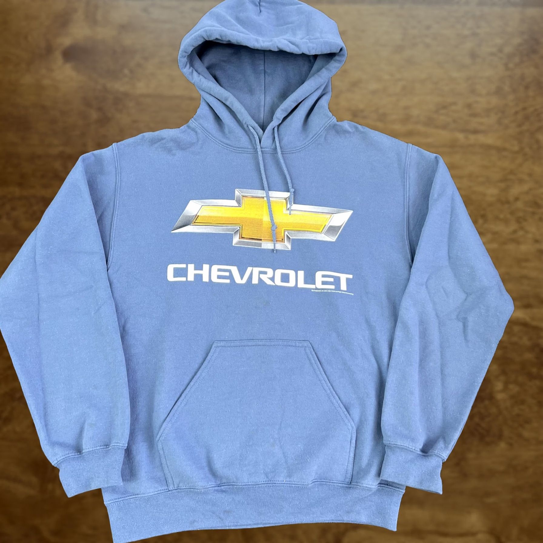 Gildan Chevrolet Hoodie Mens Small Blue Gildan Heavy Blend Pullover Fleece Sweatshirt Size US S / EU 44-46 / 1 - 1 Thumbnail
