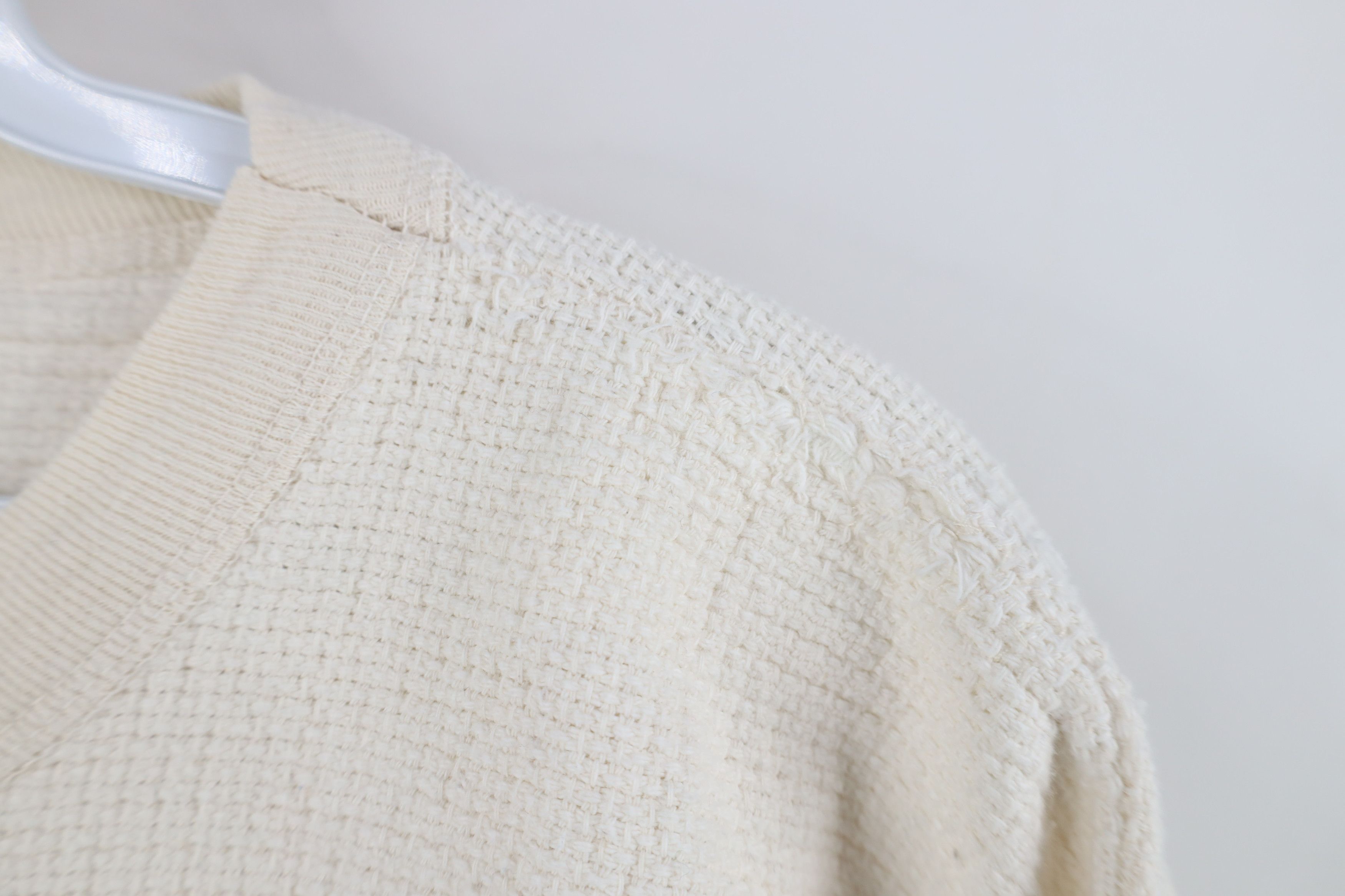 Vintage Vintage 90s Country Farmhouse Cotton Weave Knit Sweater USA Size XXL / US 16-18 / IT 52-54 - 5 Thumbnail