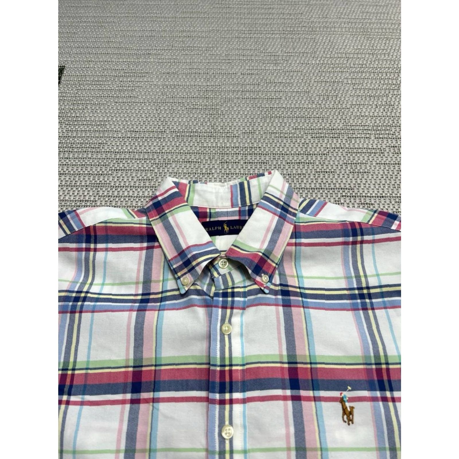 Ralph Lauren Ralph Lauren Shirt Mens Large White Red Blue Cotton Button Up Shirt - Ralph Lauren Button-Down Collar Mens Casual Cotton Plaid Long Sleeve Size US L / EU 52-54 / 3 - 2 Thumbnail