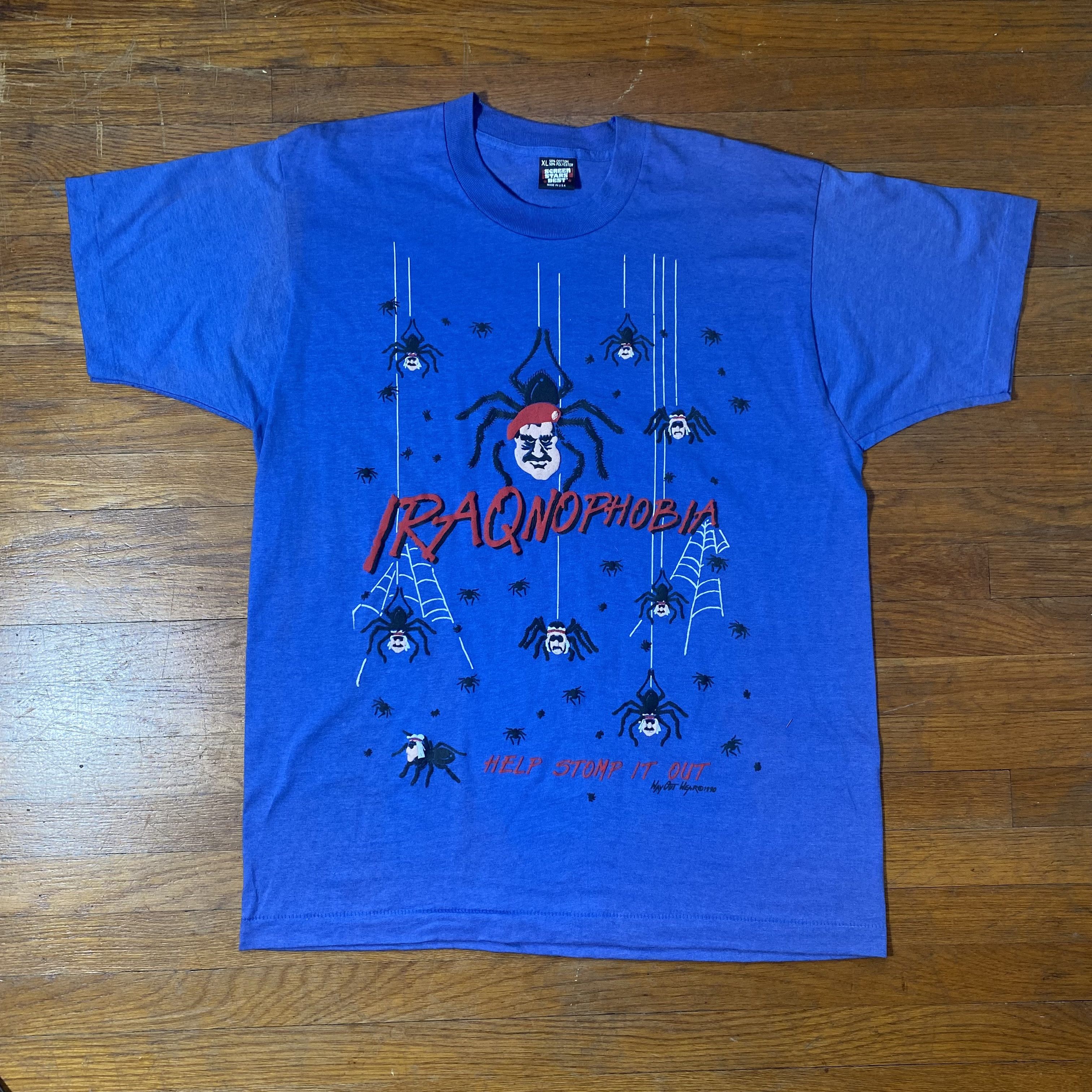 Other 1990 IRAQnophobia Saddam Hussein Propaganda T-shirt Large Size US L / EU 52-54 / 3 - 1 Thumbnail