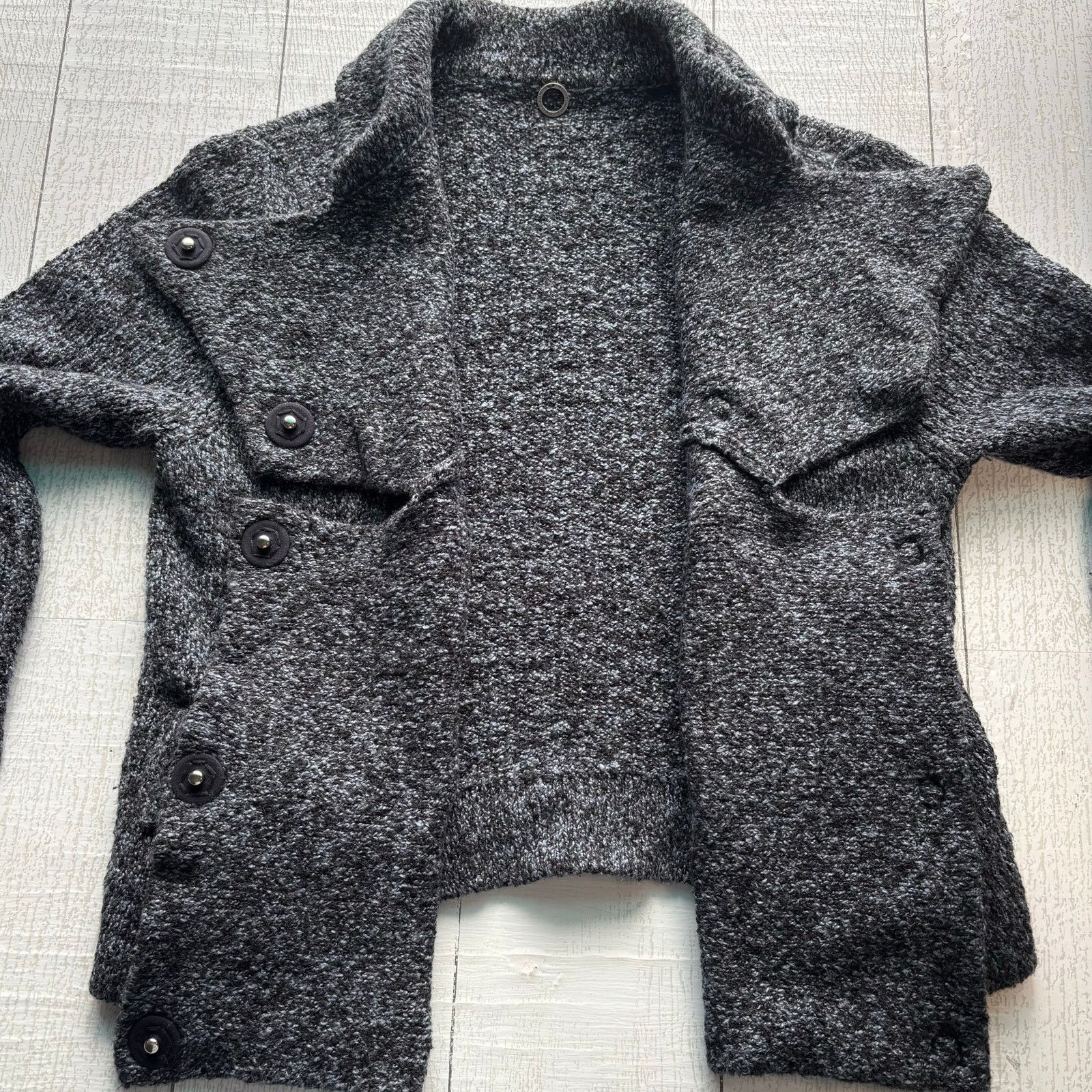 Other One Girl Who Double Breasted Cardigan Sweater Bell Sleeves Size S / US 4 / IT 40 - 10 Thumbnail