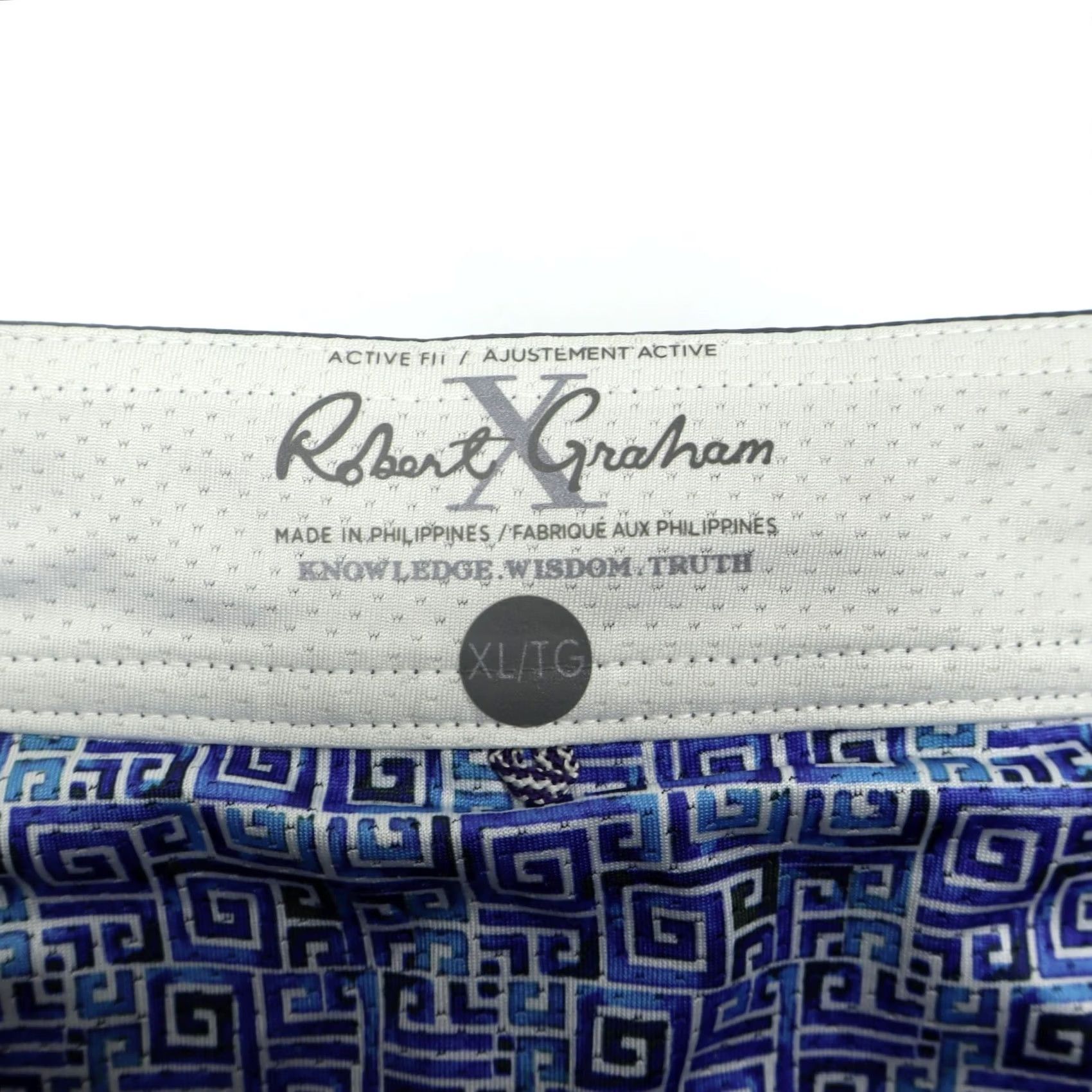 Robert Graham Robert Graham Men's Bottom XL Board Shorts Swim Trunks Grey Nylon Polyester Solid Pockets Drawstring Lined 9.5" Inseam Size US 36 / EU 52 - 5 Thumbnail