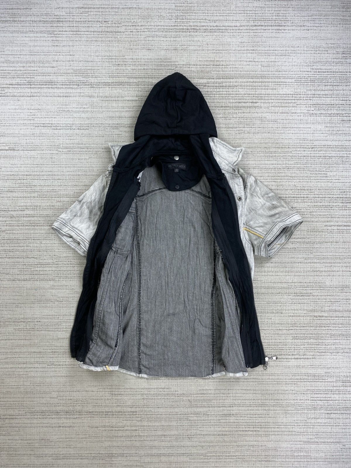 In The Attic 🔥STEALS In The Attic Wash Grey Detachable Punk Jacket Size US M / EU 48-50 / 2 - 6 Thumbnail
