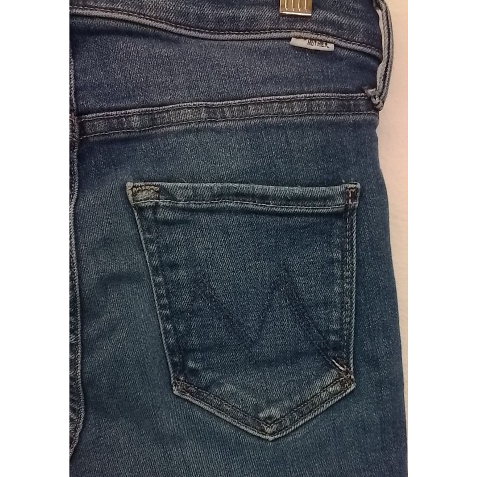 MOTHER Mother The Mid Rise Dazzler Jeans Women's 26" Medium Wash Size 26" / US 2 / IT 38 - 5 Thumbnail