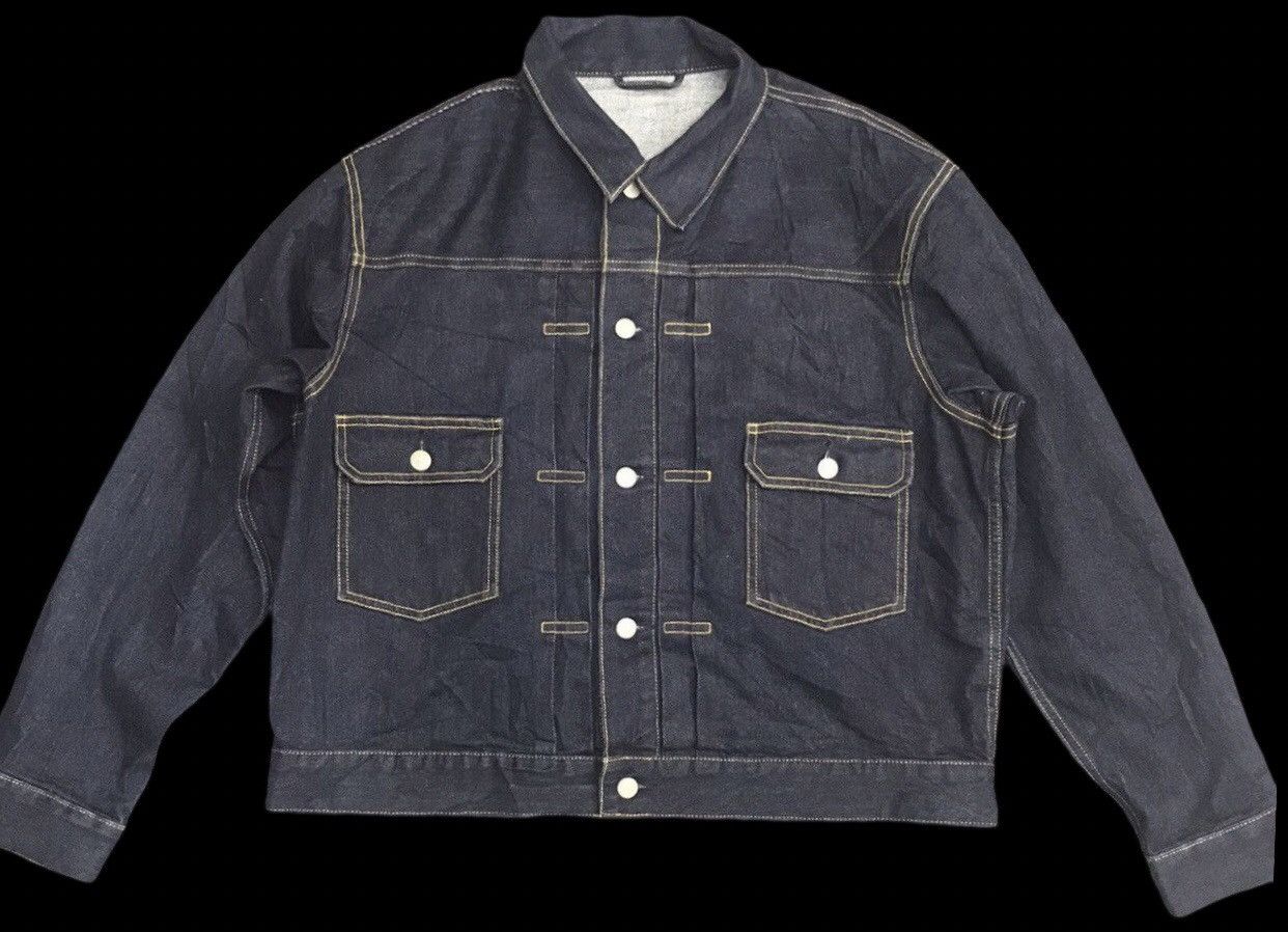 GU × Japanese Brand GU Oversize Trucker JacketType 2 Buckle Back Trucker Size US M / EU 48-50 / 2 - 1 Thumbnail