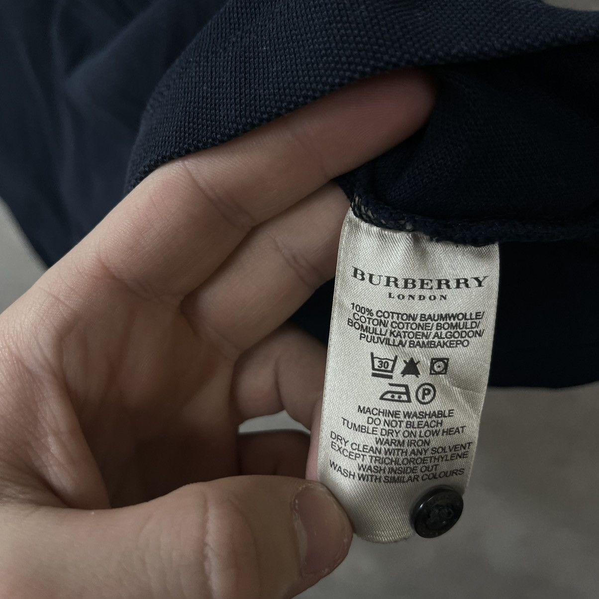 Burberry Burberry Polo T Shirt Mini Logo Streetwear Hype Size US XXL / EU 58 / 5 - 9 Thumbnail