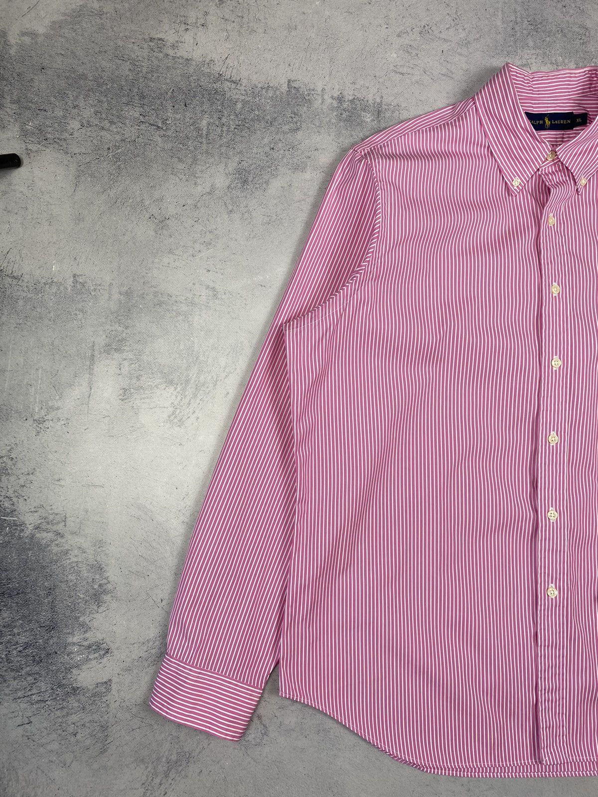 Polo Ralph Lauren Polo Ralph Lauren Striped Pink Button Up Shirt Long Sleeve Size US XL / EU 56 / 4 - 5 Thumbnail