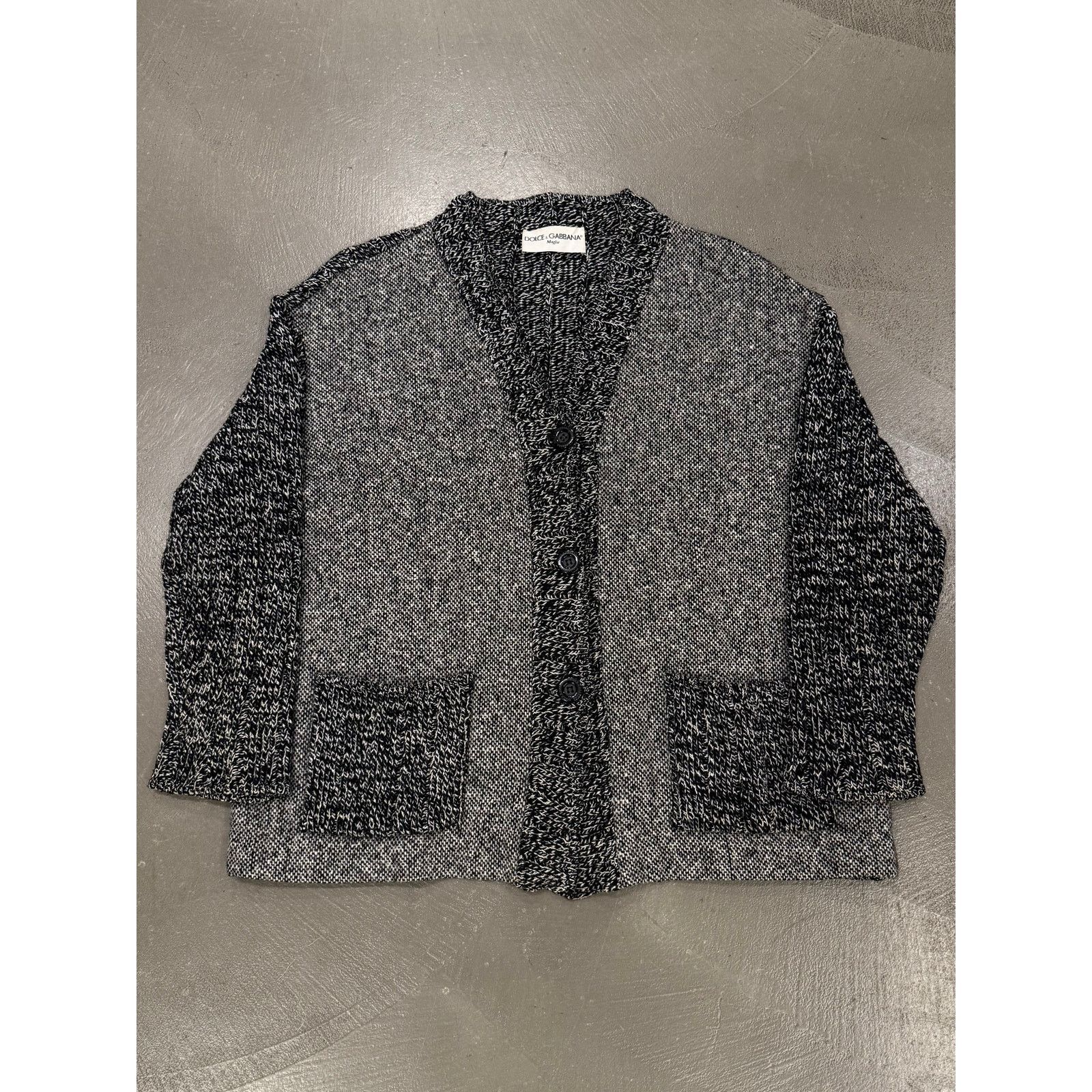 Dolce & Gabbana 1990s Dolce & Gabbana patchwork wool cardigan Size M / US 6-8 / IT 42-44 - 1 Thumbnail
