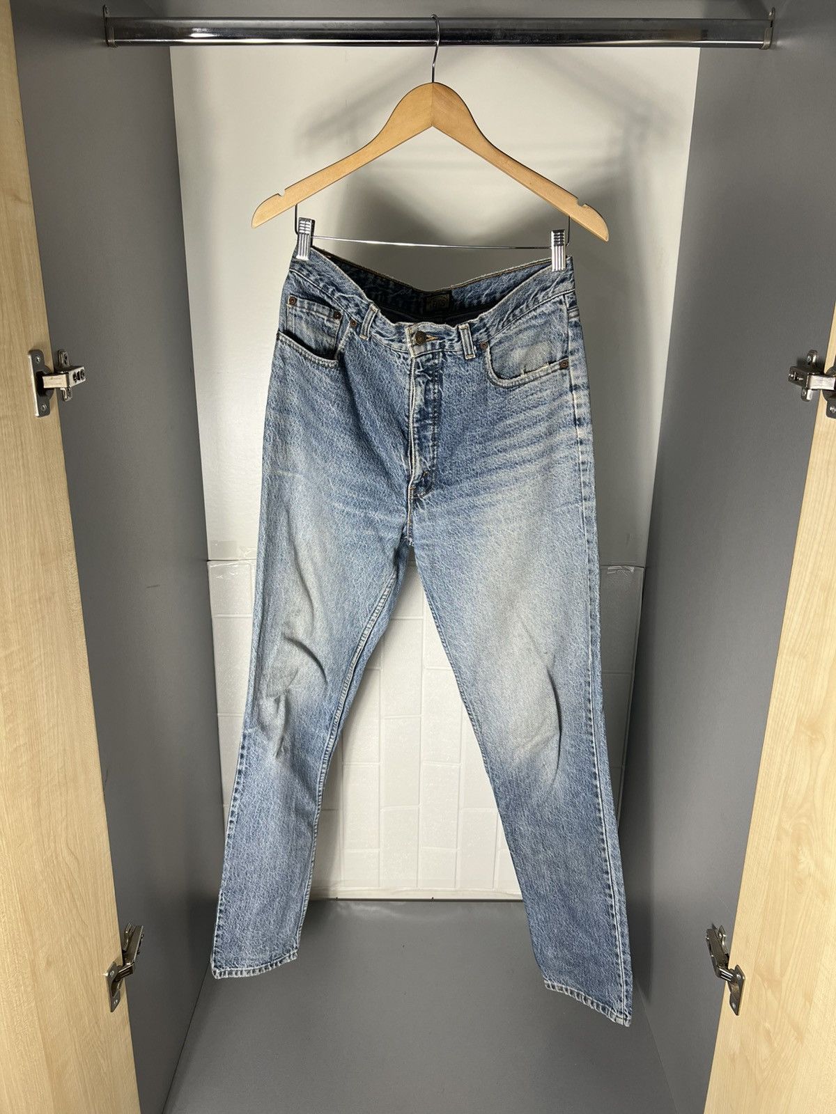 Levi's Vintage Clothing × Vintage VERY RARE LEVIS 737 SILVER TAB DENIM SKINNY JEANS DESIGNER Size US 34 / EU 50 - 1 Thumbnail