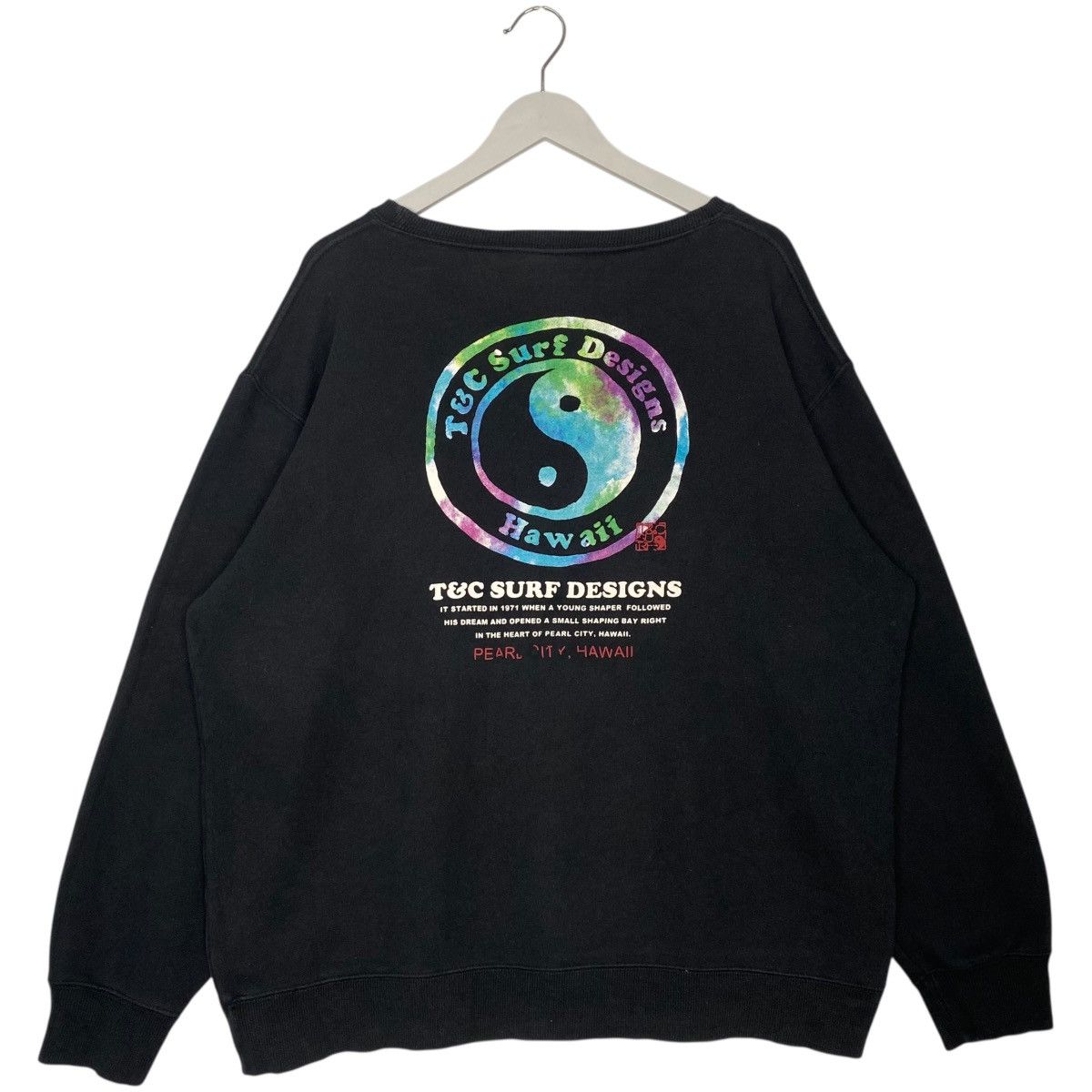 Vintage Vintage T&C Surf Hawaii Half Crewneck Sweatshirt Black Size US L / EU 52-54 / 3 - 1 Thumbnail