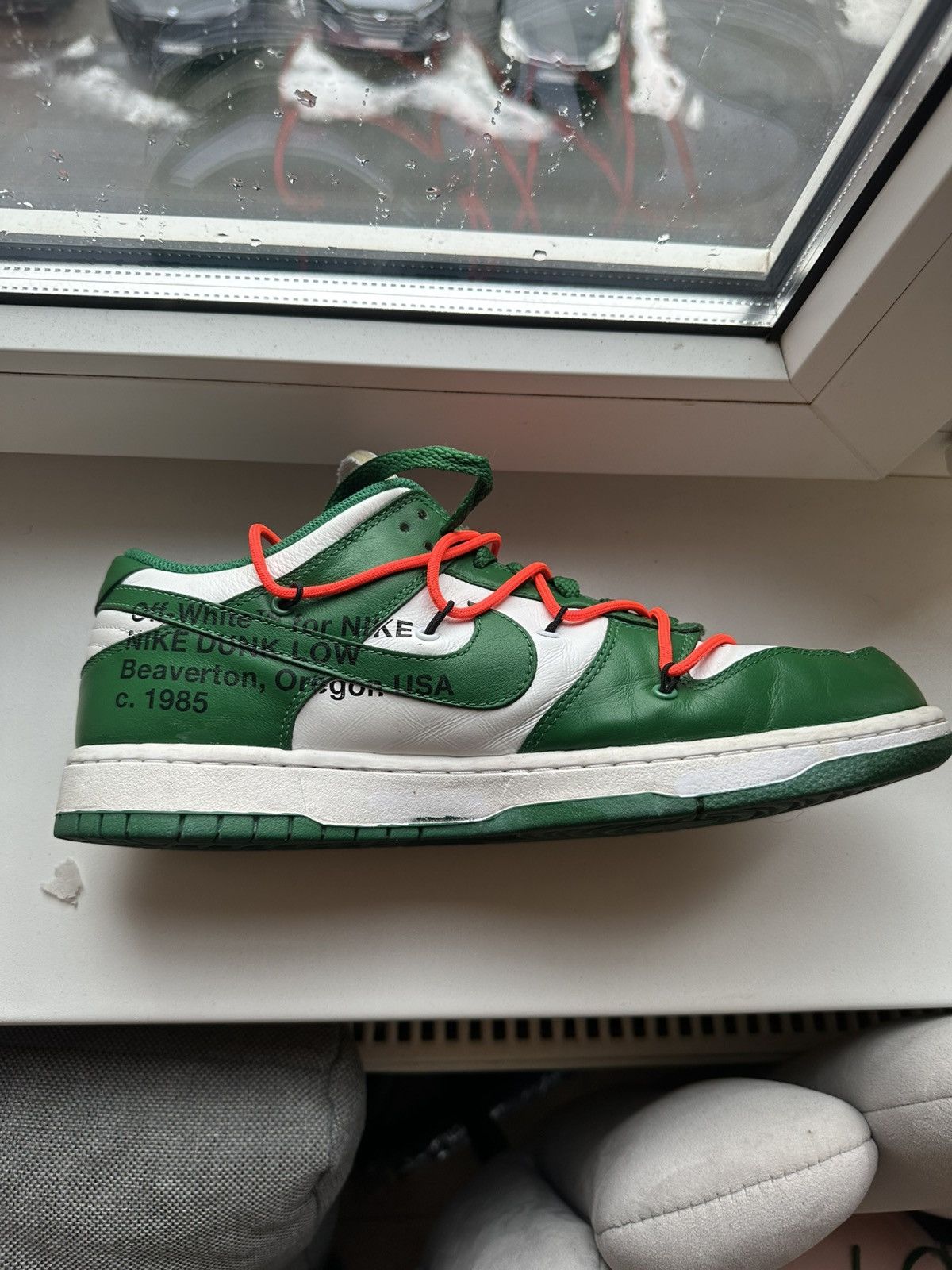 Nike × Off-White Nike dunk x Off-White pine green Size US 11 / EU 44 - 6 Thumbnail