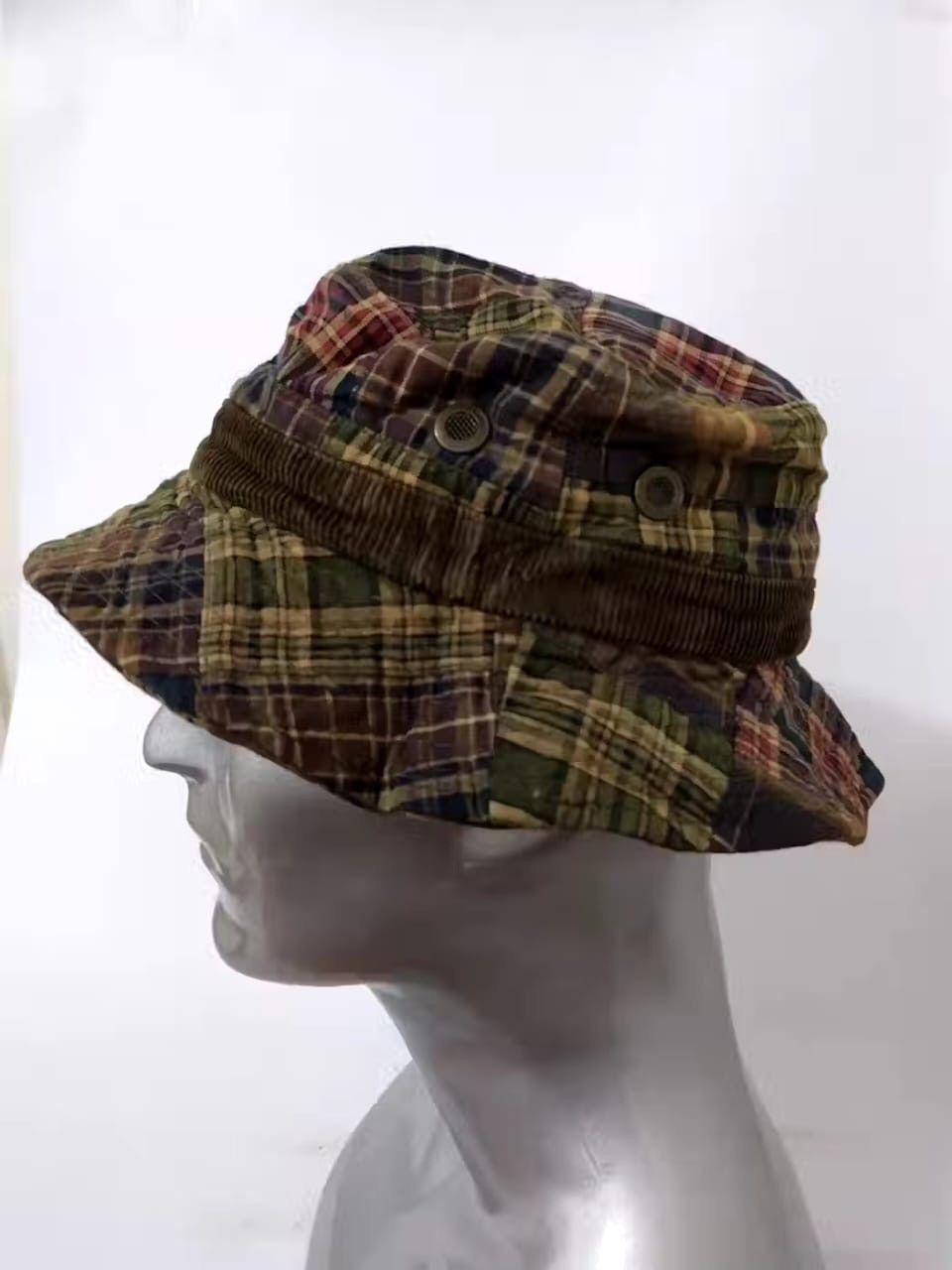 image of Unknown Checkered Patchwork Bucket Hat Nice Design in Mix, Men's