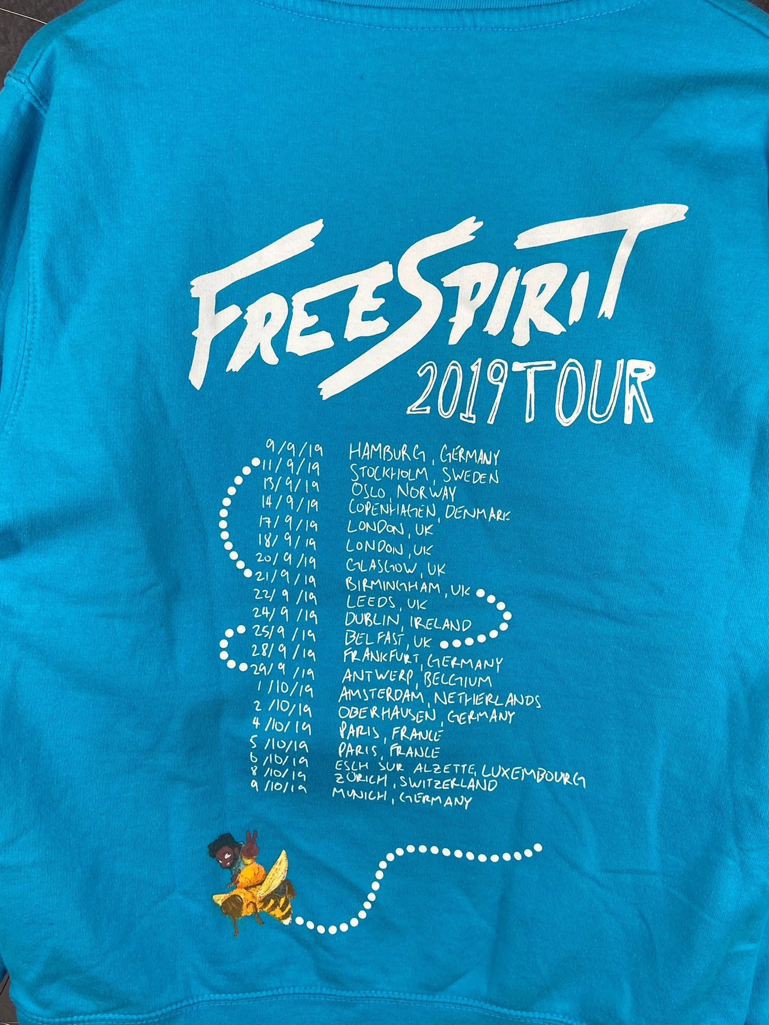 Dj Khaled Khalid Free Spirit Tour 2019 Crewneck Blue Sweatshirt S Size US S / EU 44-46 / 1 - 2 Thumbnail