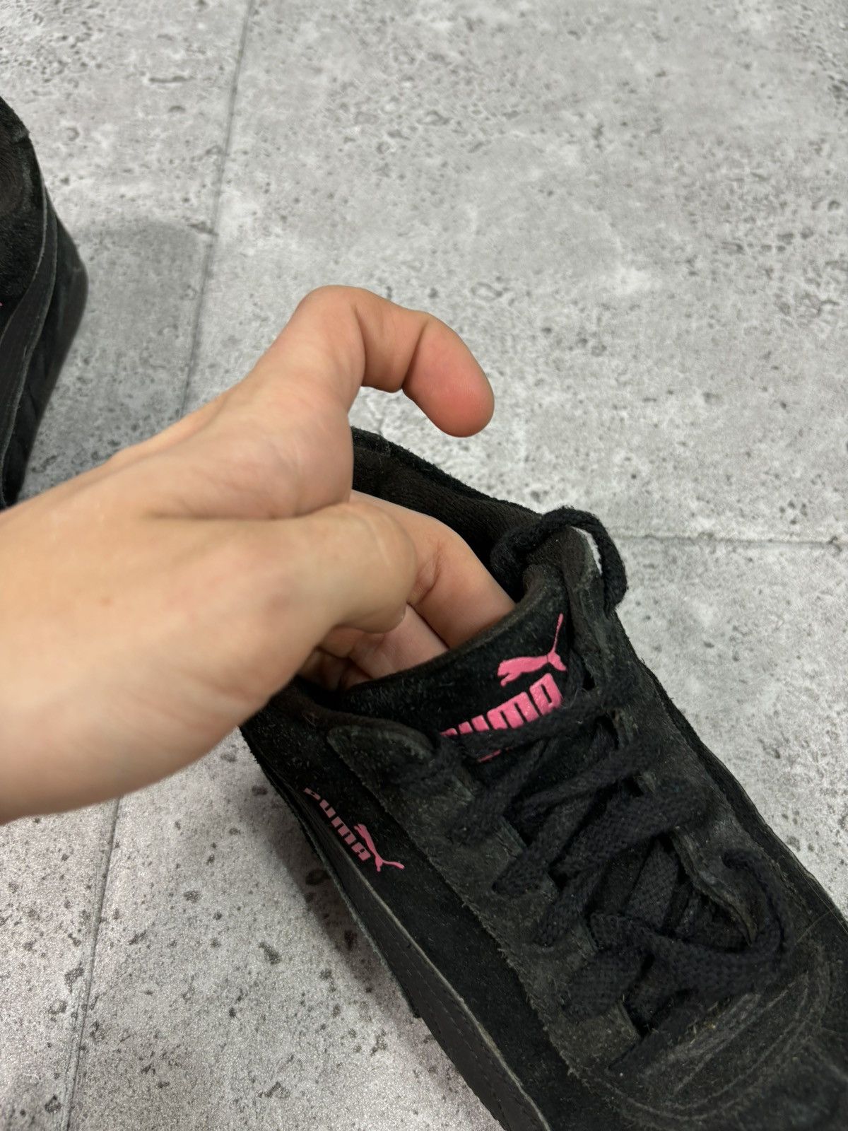 Japanese Brand × Puma × Vintage Vintage Puma Speed Cat Y2K 00s Low Top Sneakers Black Suede Size US 6.5 / IT 36.5 - 6 Thumbnail