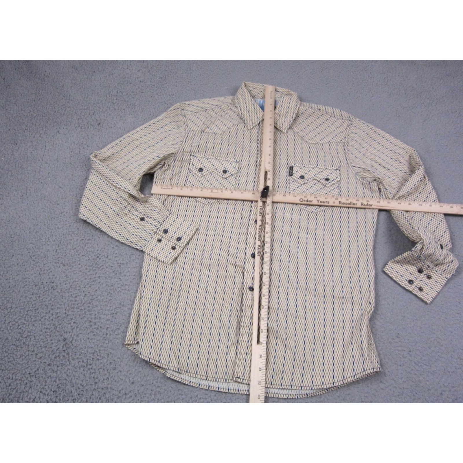 Vintage Cinch Shirt Mens M Beige Modern Fit Cowboy Western Button Up Shirt Size US M / EU 48-50 / 2 - 5 Thumbnail
